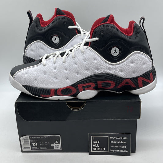 Size 13 - Jordan Jumpman Team 2 2022 Chicago White Black Leather (DZ7294-101)