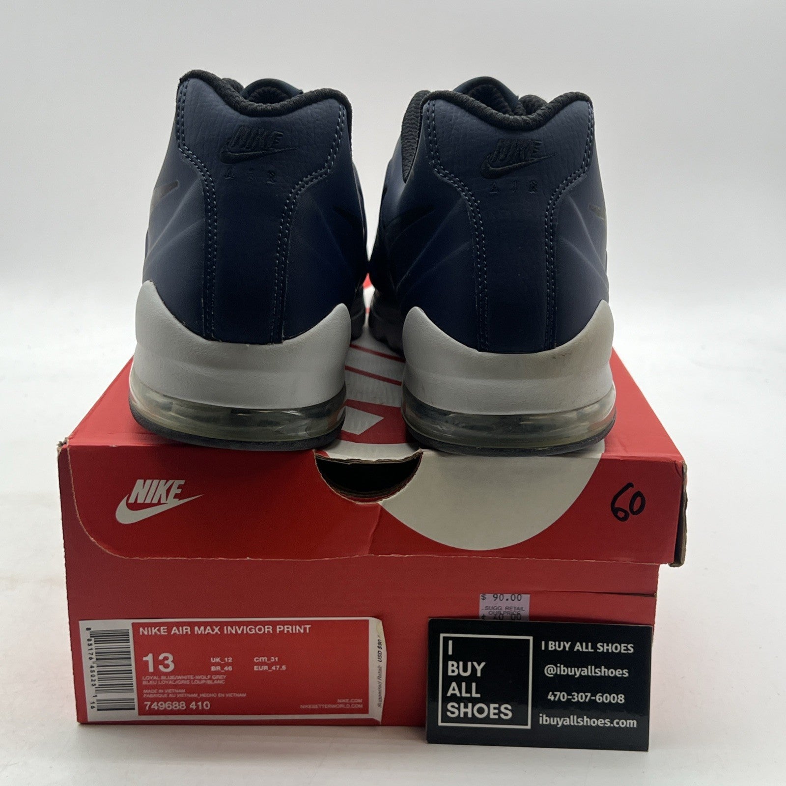 Size 13 - Nike Air Max Invigor Print Loyal Blue (749688-410)