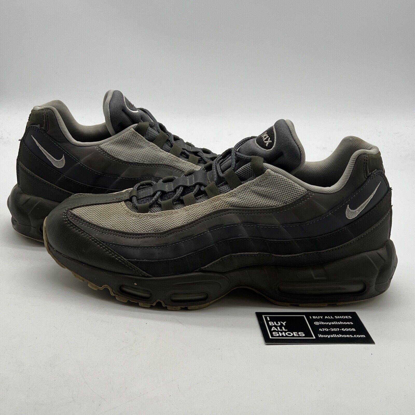 Size 13 - Nike Air Max 95 Essential Cargo Khaki (749766-302)