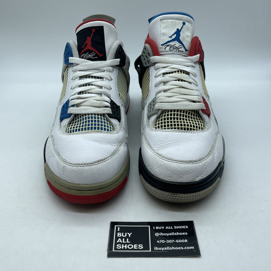 Size 13 - Jordan 4 Retro SE Mid What The 4 White Grey Leather (CI1184-146)
