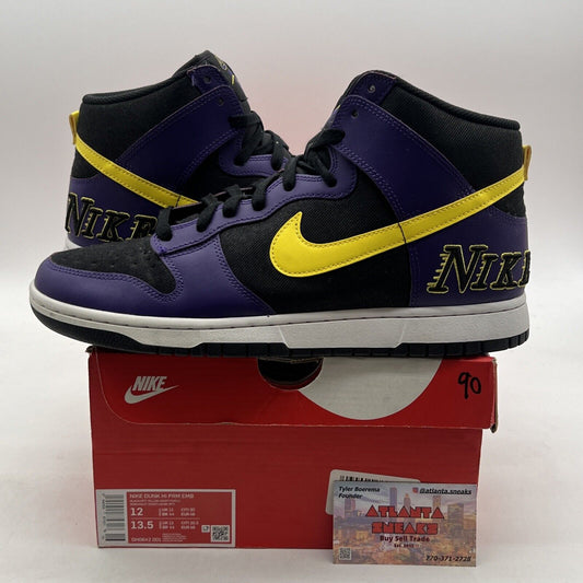 Size 12 - Nike Dunk Premium EMB High Lakers (DH0642-001)