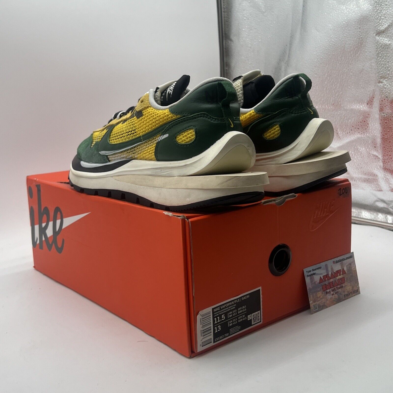 Size 11.5 - Nike sacai x VaporWaffle Tour Yellow (CV1363-700)