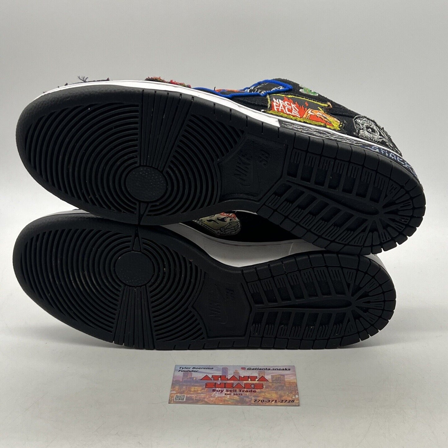 Size 9 - Nike SB Dunk Low Pro QS Black/Multicolor/White 2022 (DQ4488-001)