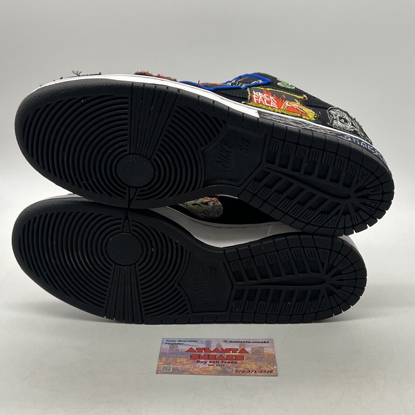 Size 9 - Nike SB Dunk Low Pro QS Black/Multicolor/White 2022 (DQ4488-001)