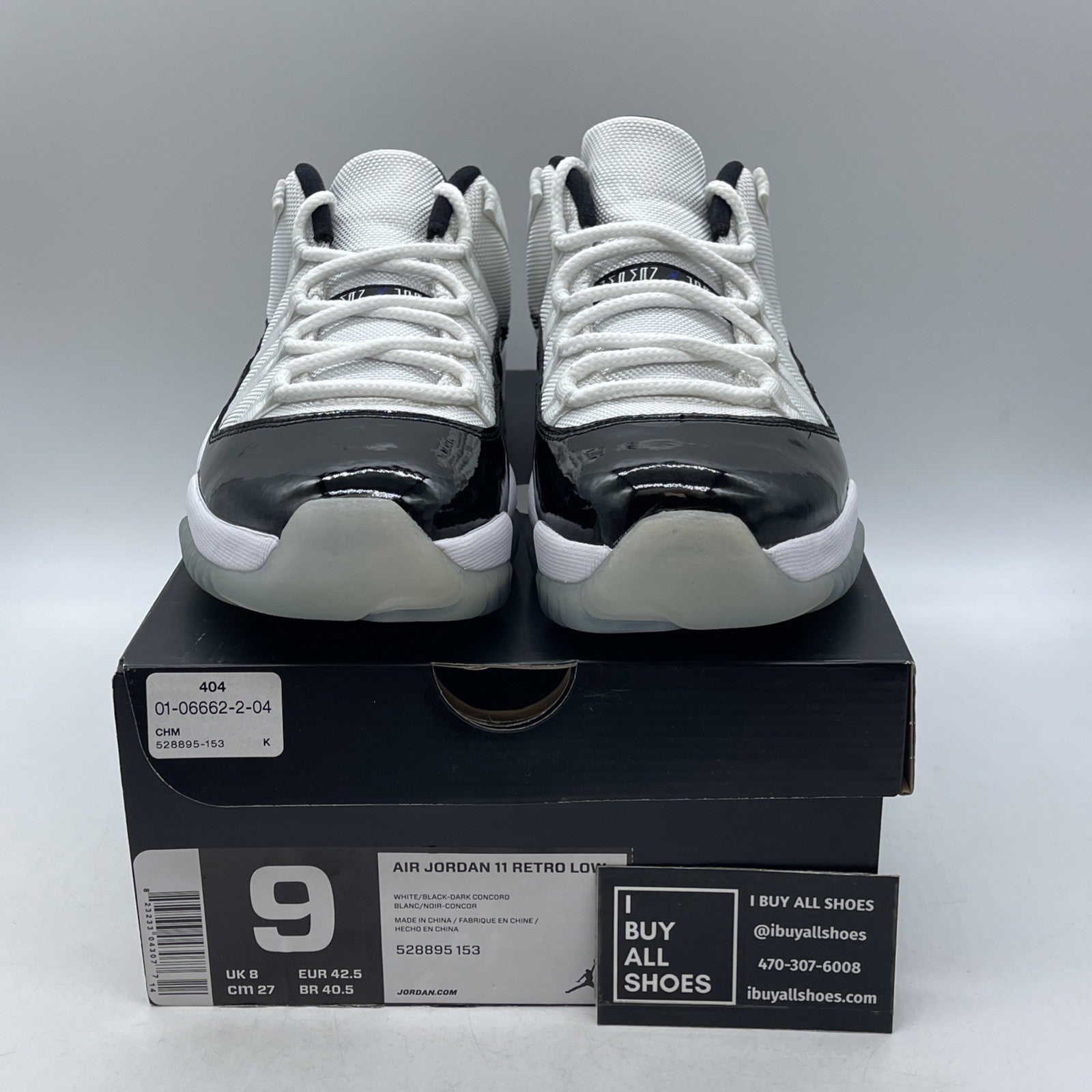 Size 9 - Air Jordan 11 Retro Low Concord (528895-153)