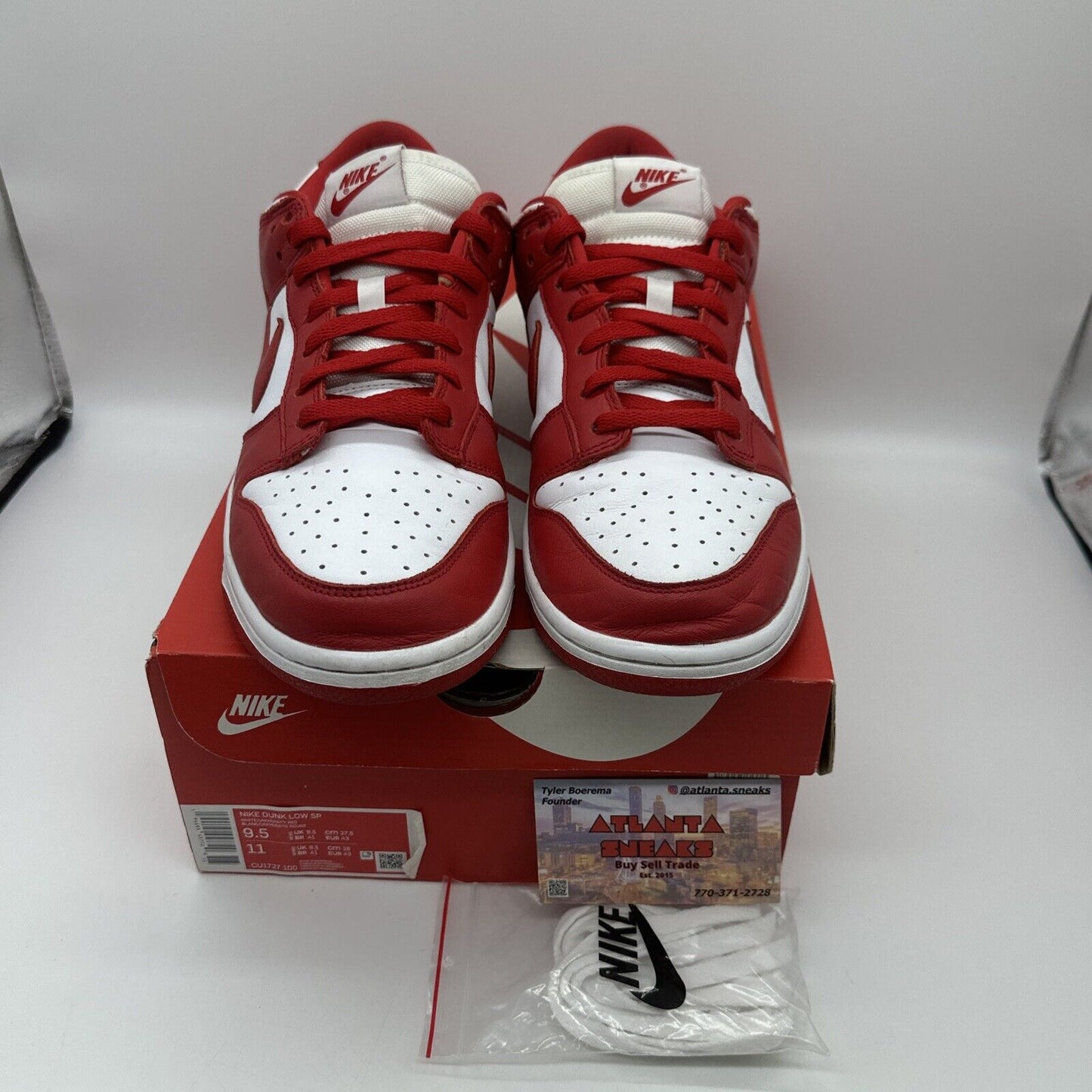 Size 9.5 - Nike Dunk Low 2020 University Red At John Rare