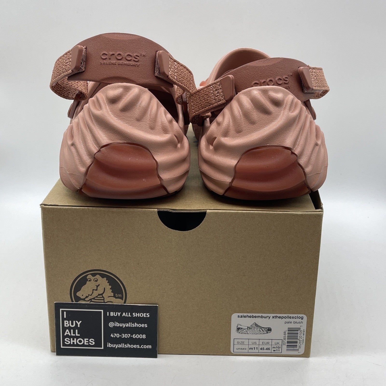 Size 11 - selehe bembury crocs Polled Clog Kuwata Pink Rubber