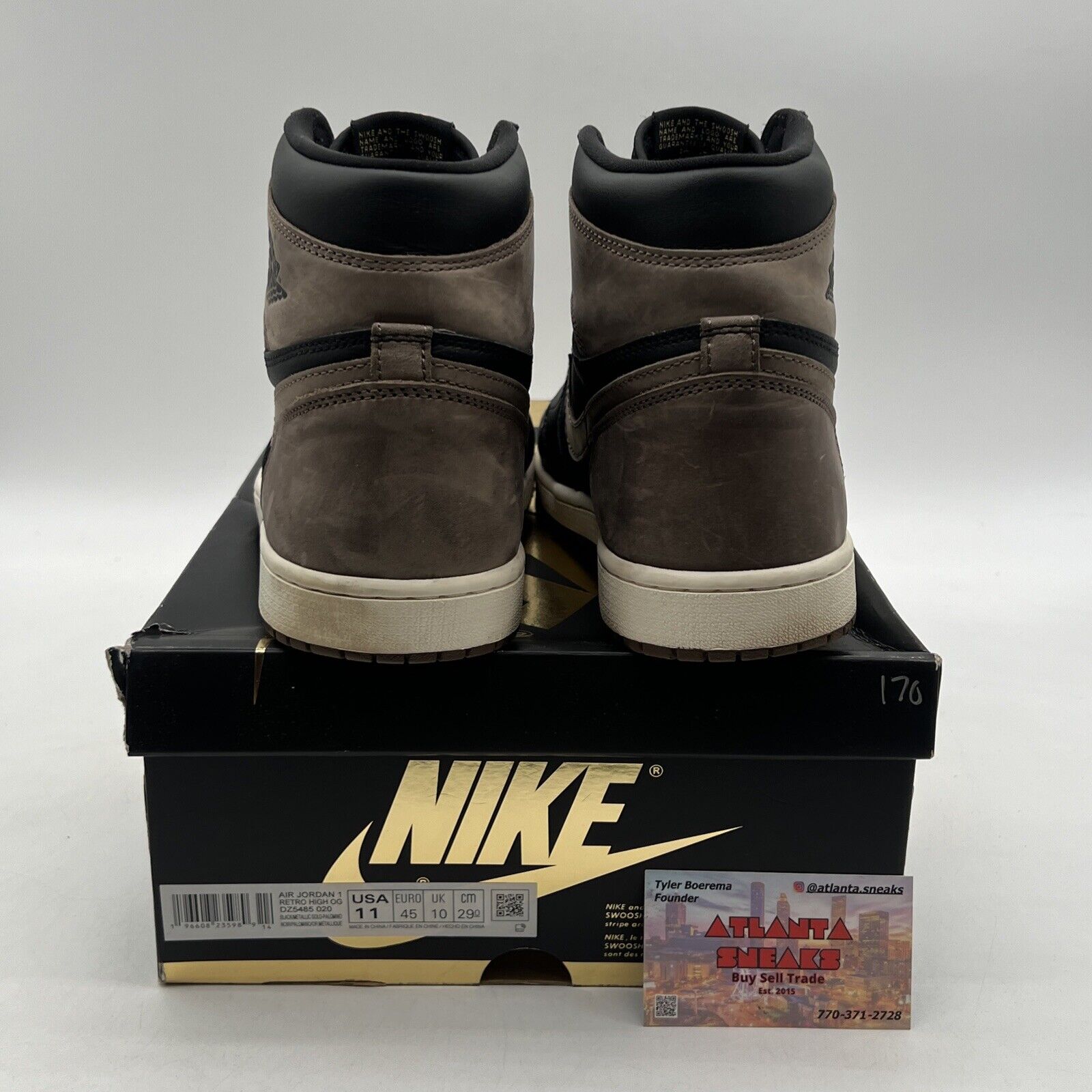 Size 11 - Jordan 1 Retro OG High Palomino Black Leather (DZ5485-020)