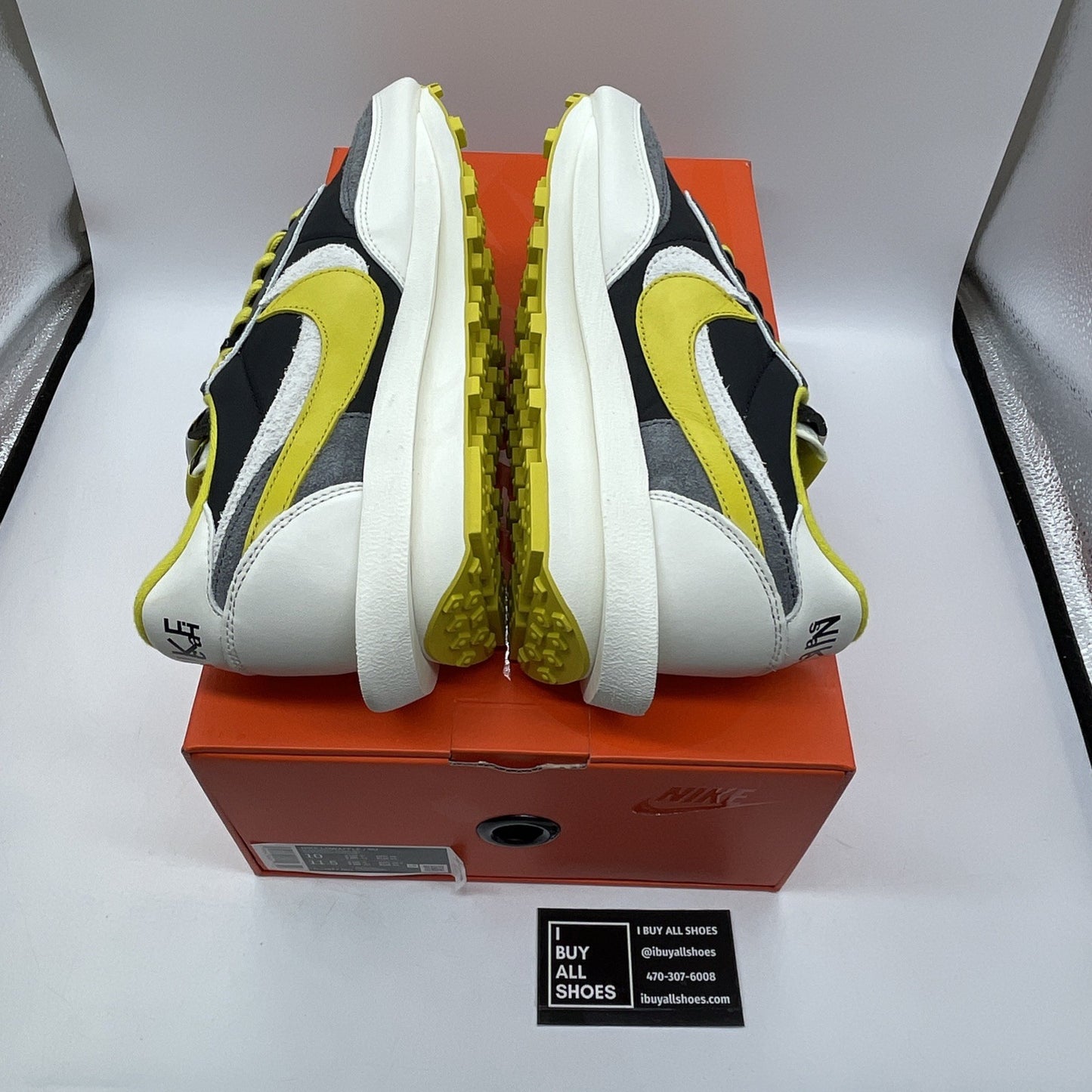 Size 10 - Nike sacai x Undercover x LDWaffle Bright Citron Suede (DJ4877-001)