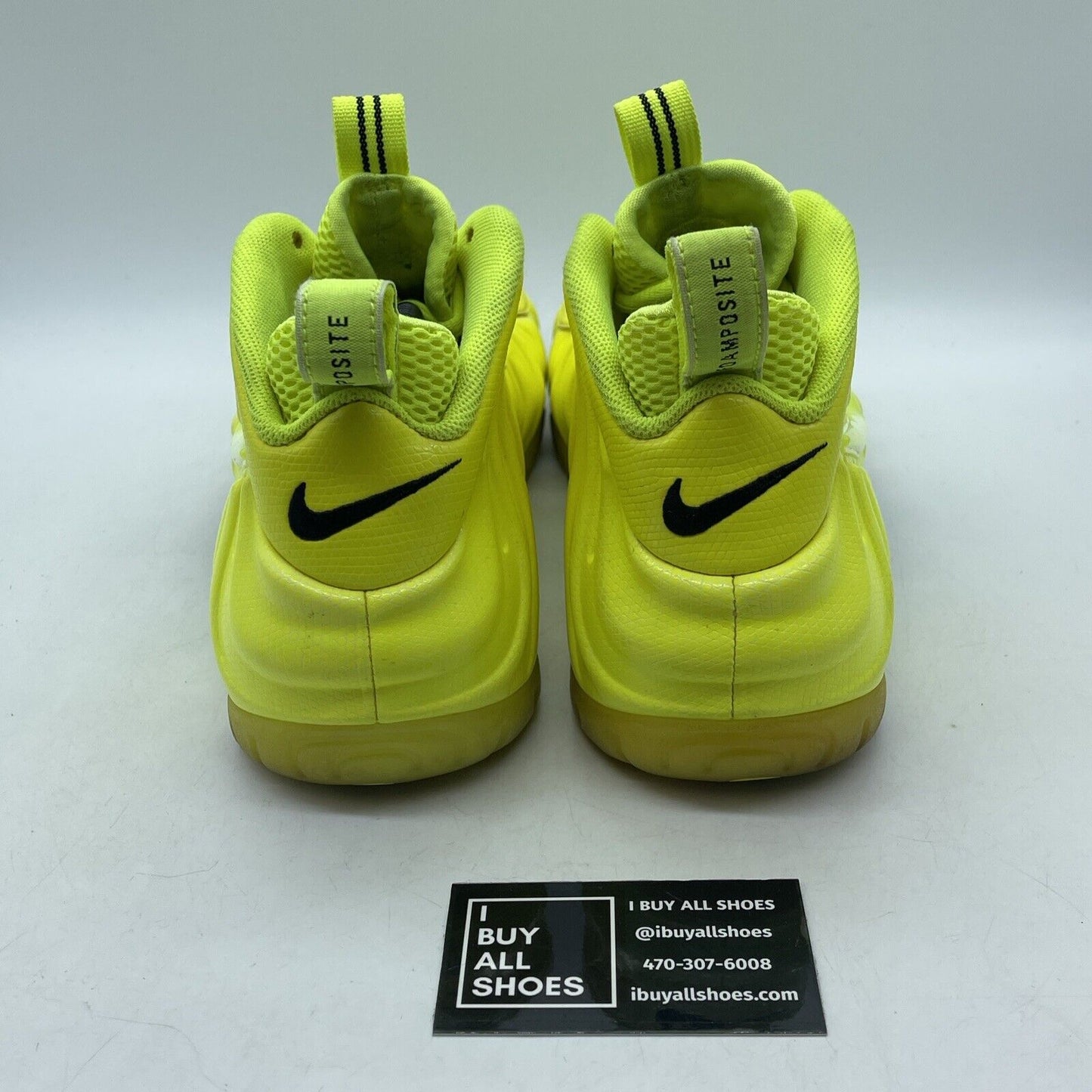 Size 11 - Nike Air Foamposite Pro Volt Neon Yellow Green Black (624041-700)