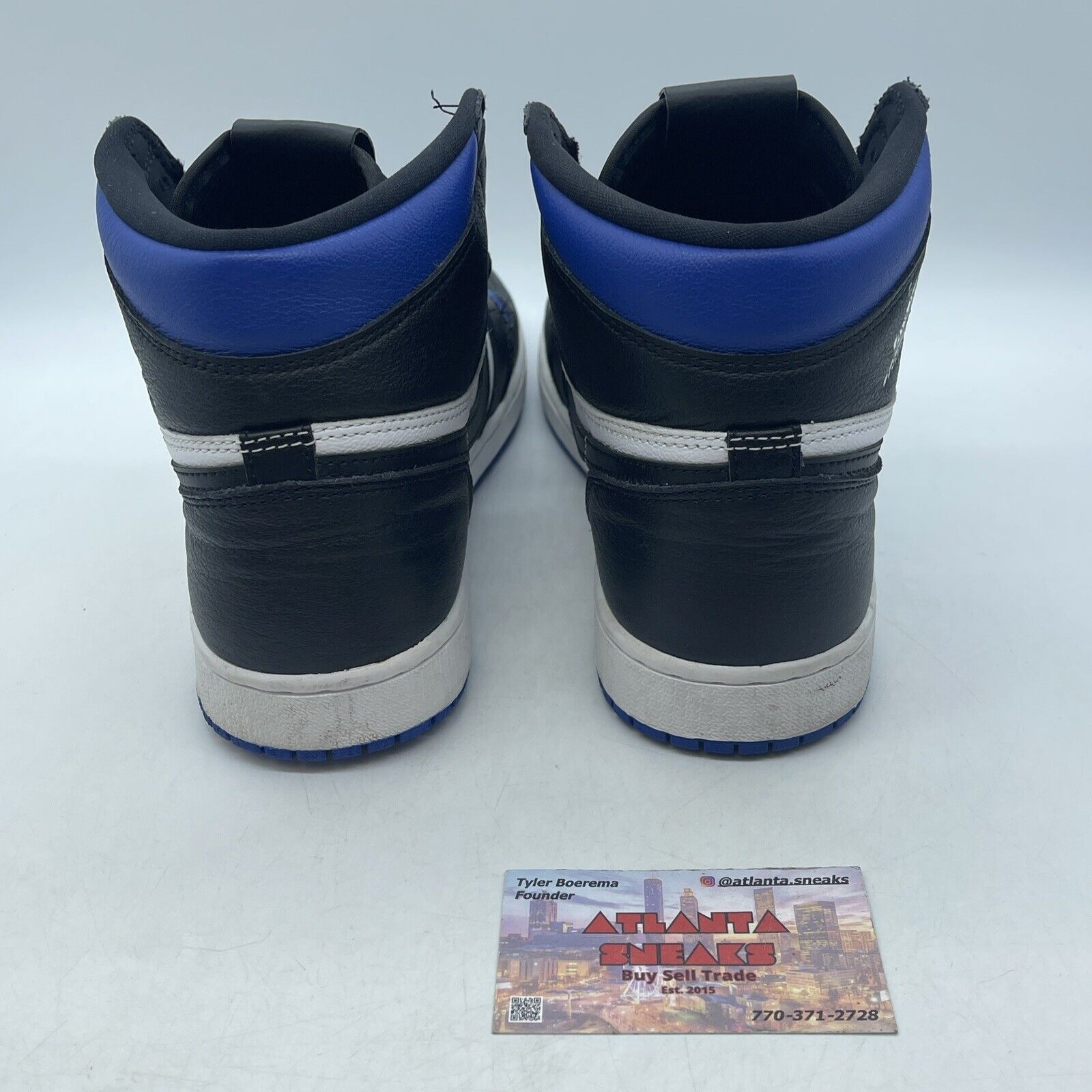 Size 9.5 - Jordan 1 Retro OG High Royal Toe Blue Black White (555088-041)