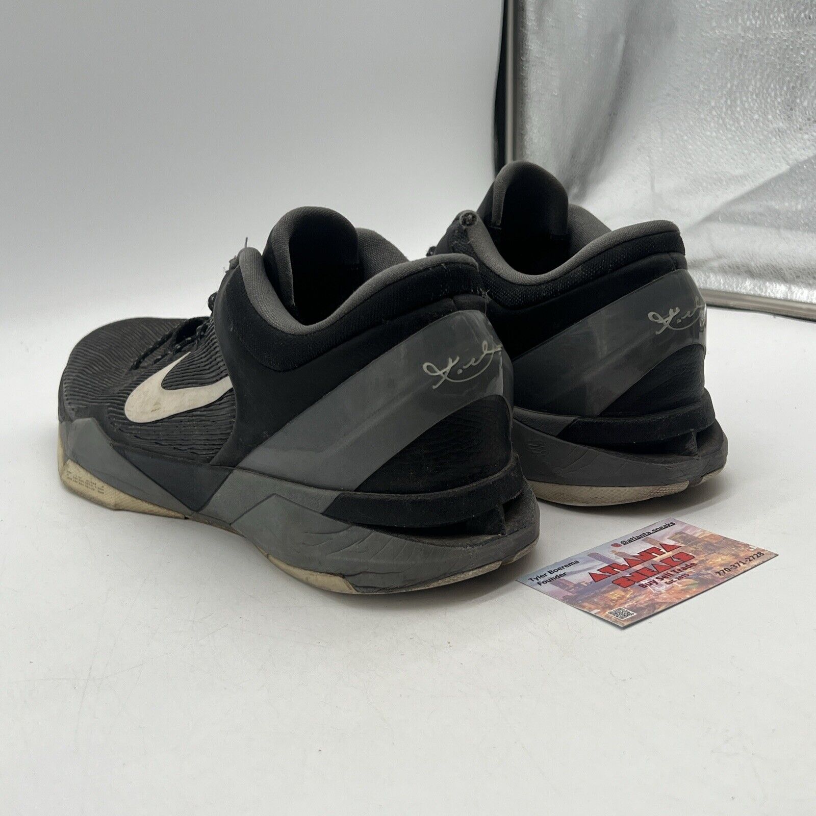 Size 13 - Nike Zoom Kobe 7 System Black Wolf Grey (488371-001)