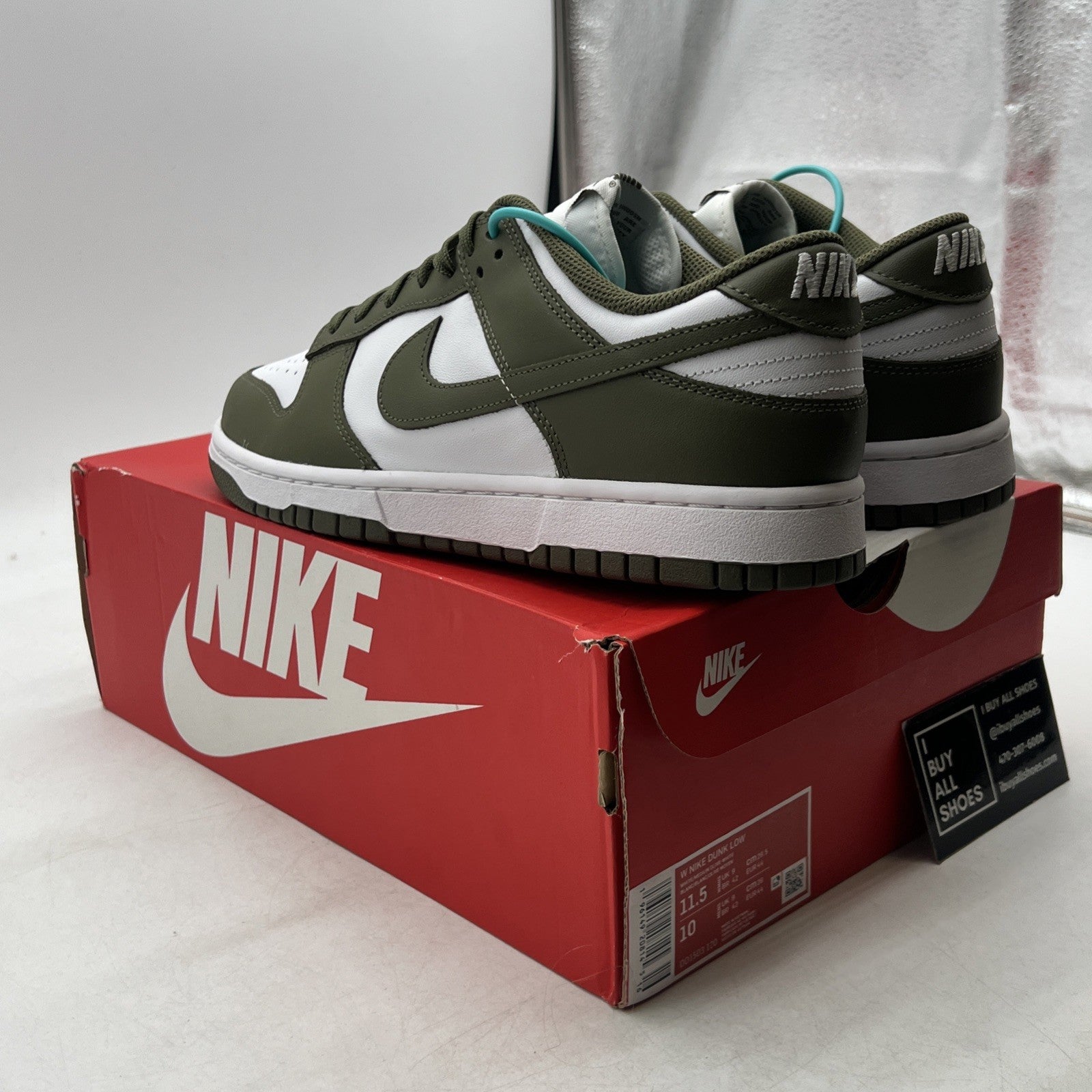 Size 11.5 - Nike Dunk Low Medium Olive W (DD1503-120)