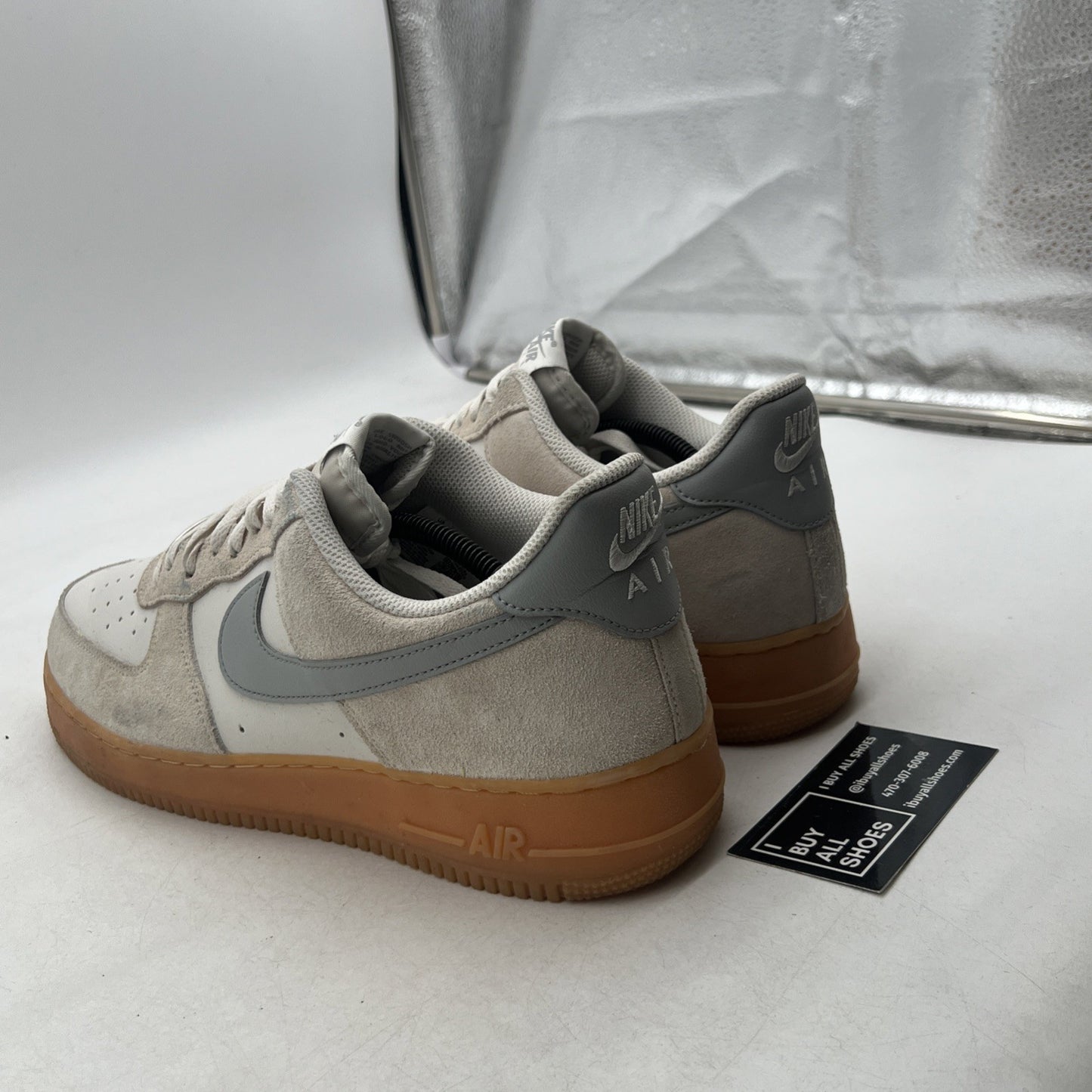 Size 12 - Nike Air Force 1 '07 LV8 Gum Pack - Phantom Light Smoke (FQ8714-002)
