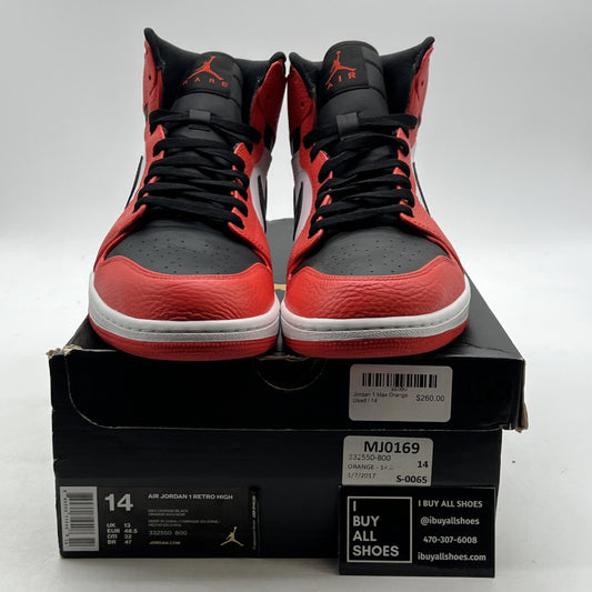 Size 14 - Air Jordan 1 Retro High Rare Air - Max Orange (332550-800)