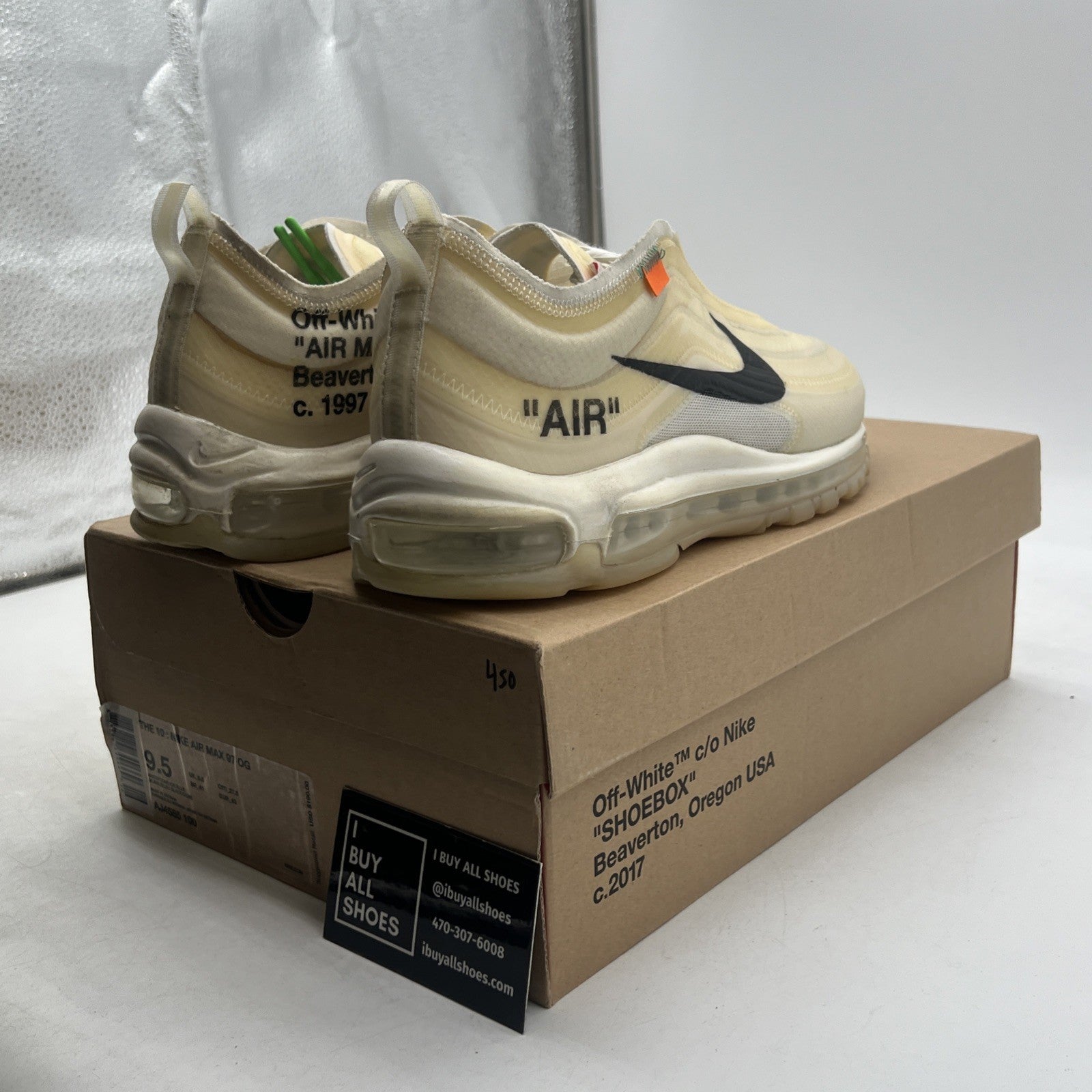 Size 9.5 - Nike Off-White x Air Max 97 OG The Ten (AJ4585-100)