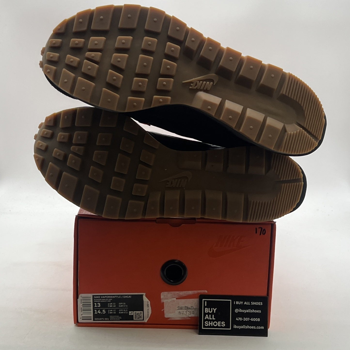 Size 13 - Nike VaporWaffle x Sacai Black (DD1875-001)