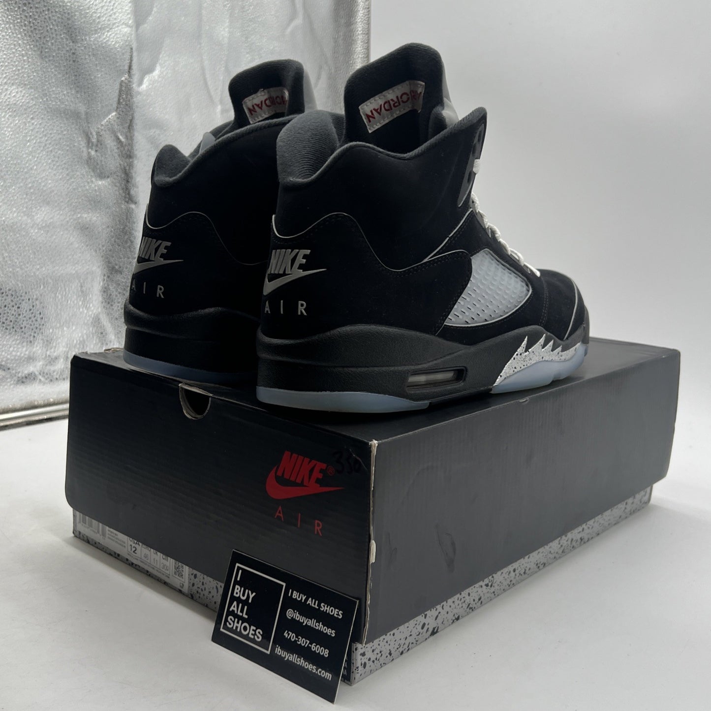 Size 12 - Air Jordan 5 Retro OG Black Metallic Reimagined (HF3075-001)
