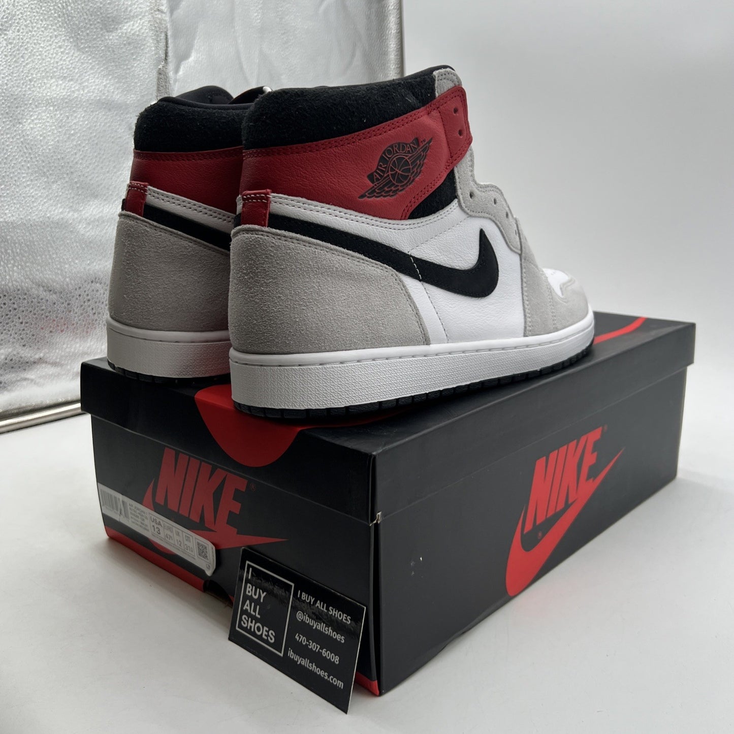 Size 13 - Air Jordan 1 Retro High OG Smoke Gray 2020 (555088-126)