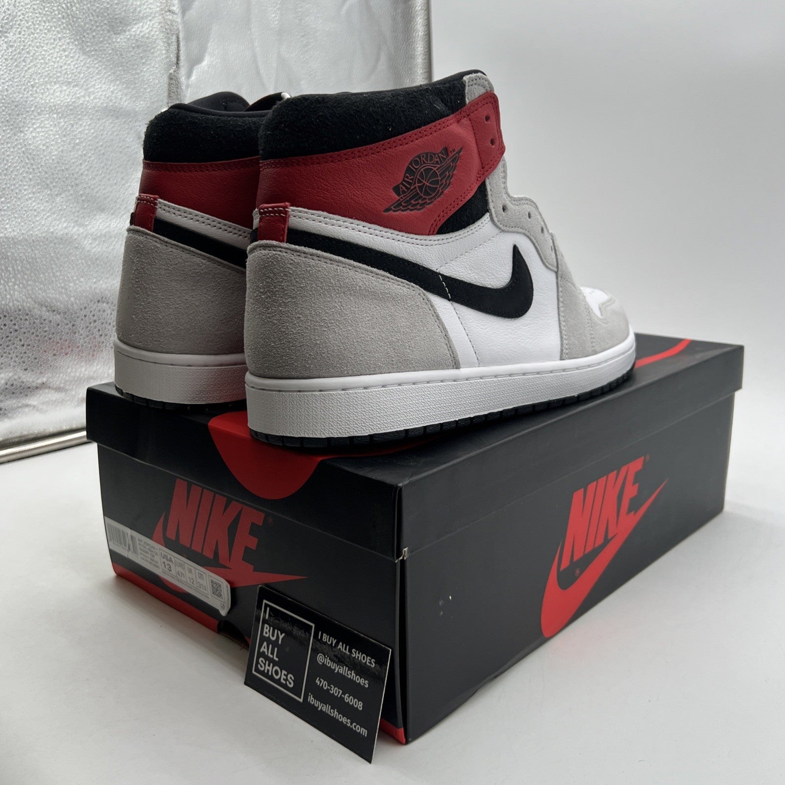 Size 13 - Air Jordan 1 Retro High OG Smoke Gray 2020 (555088-126)
