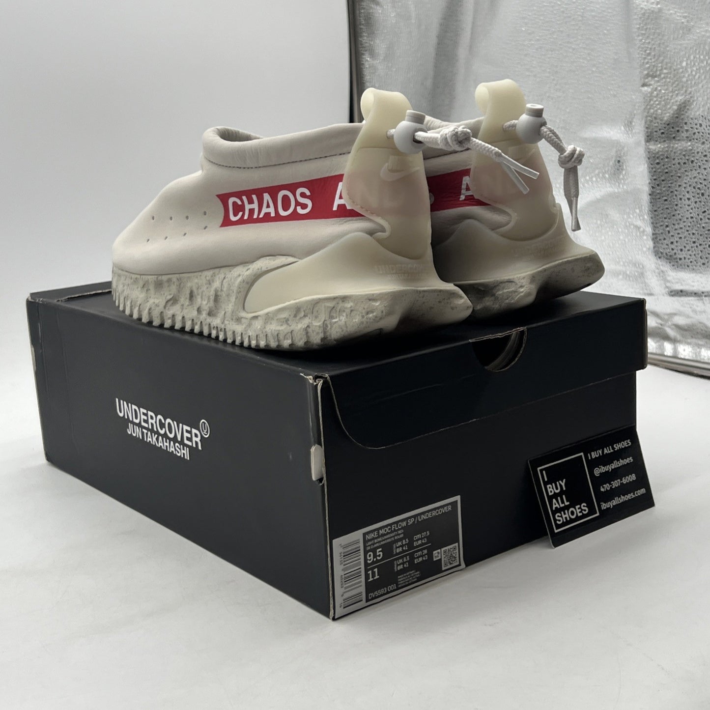 Size 9.5 - Nike Undercover x Moc Flow SP Light Bone (DV5593-001)