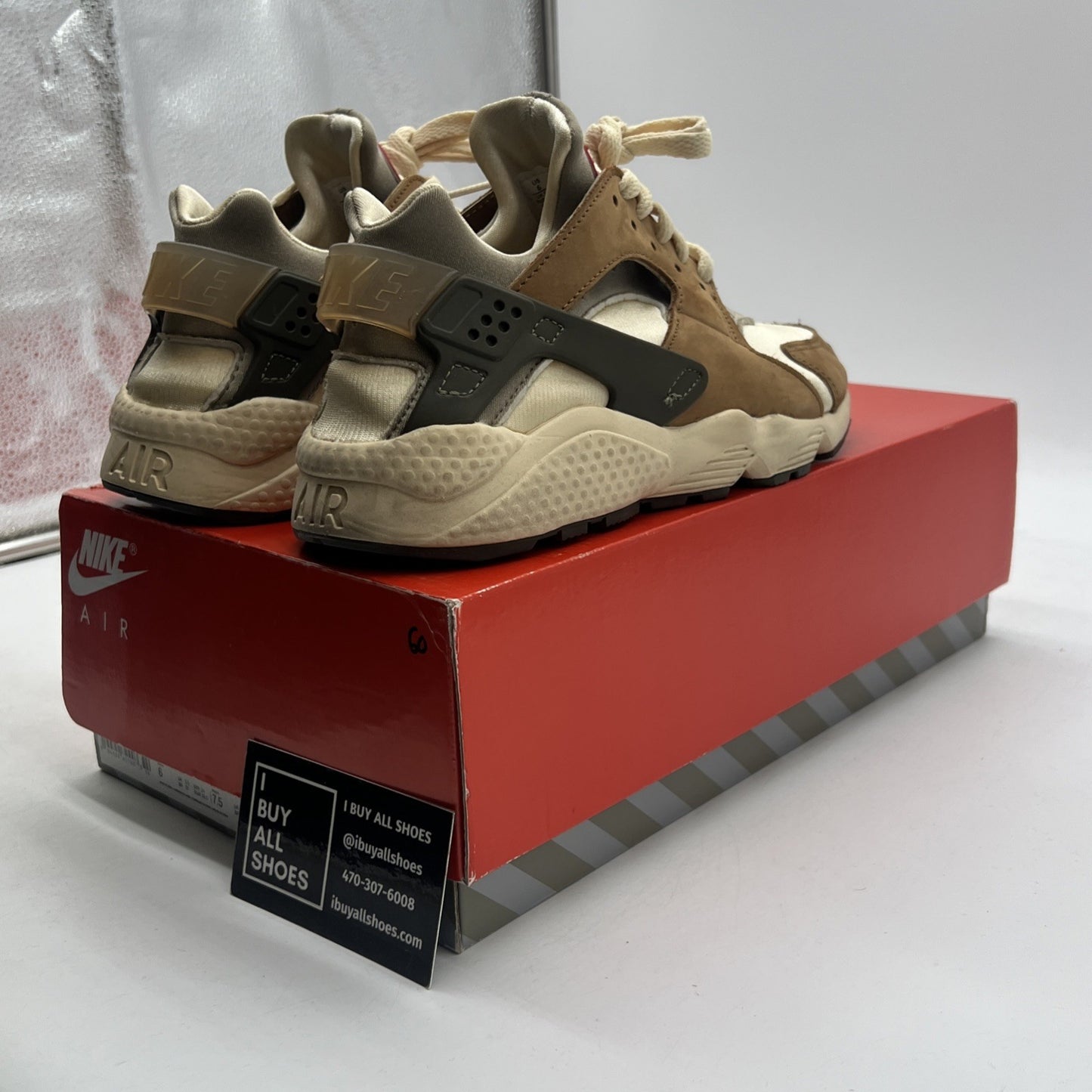 Size 6 - Nike Stussy x Air Huarache LE 2021 Desert Oak (DD1381-200)