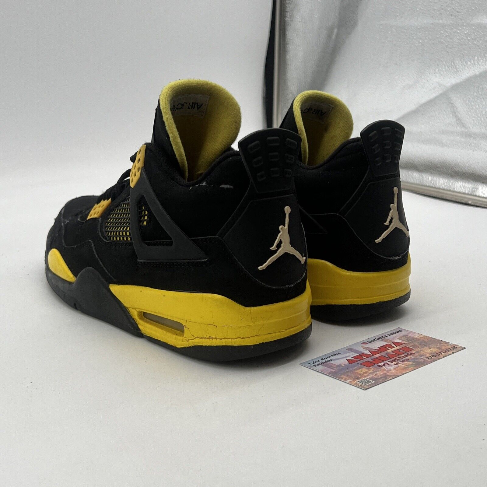 Size 8 - Air Jordan 4 Retro Low Thunder (308497-008)