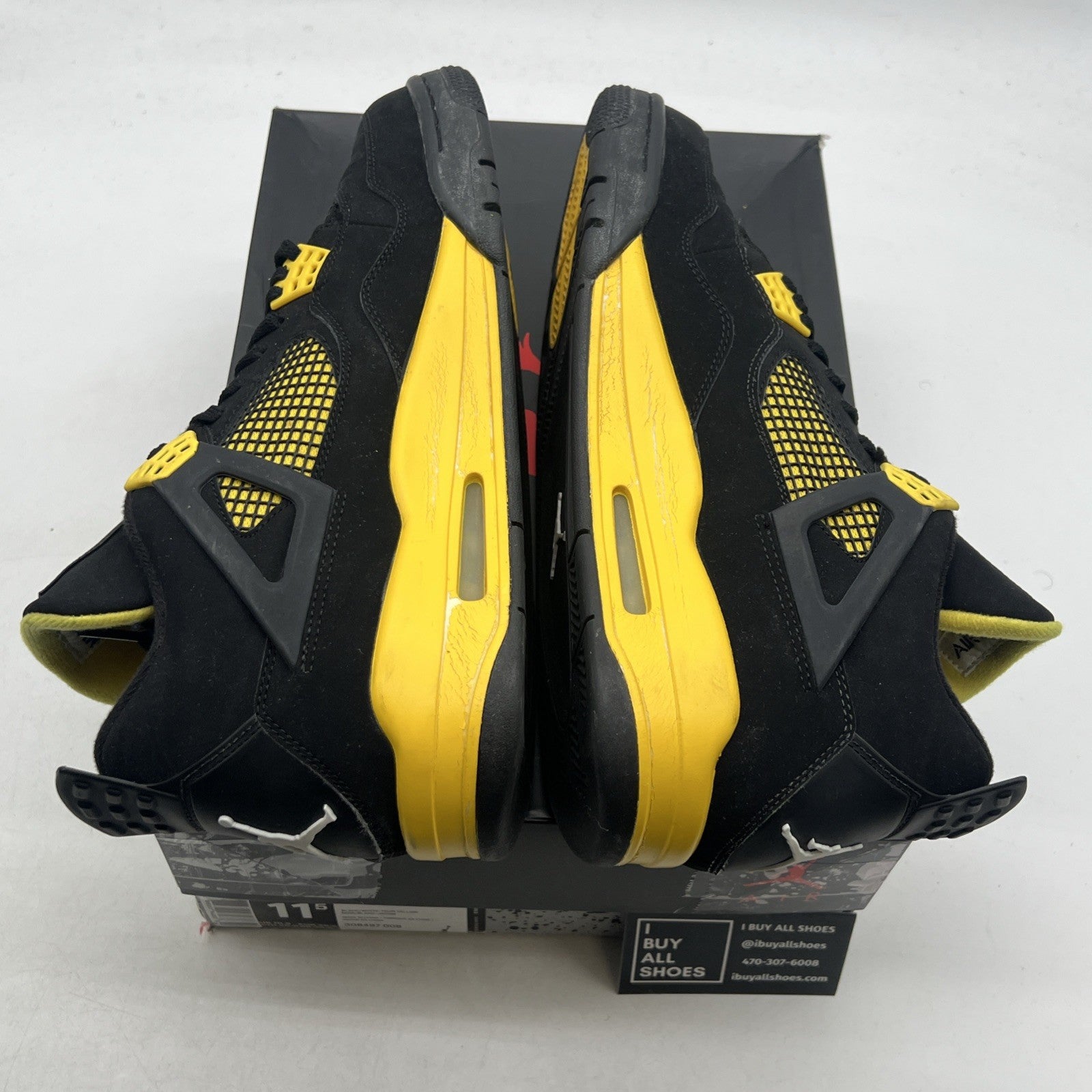 Size 11.5 - Air Jordan 4 Retro Low Thunder (308497-008)