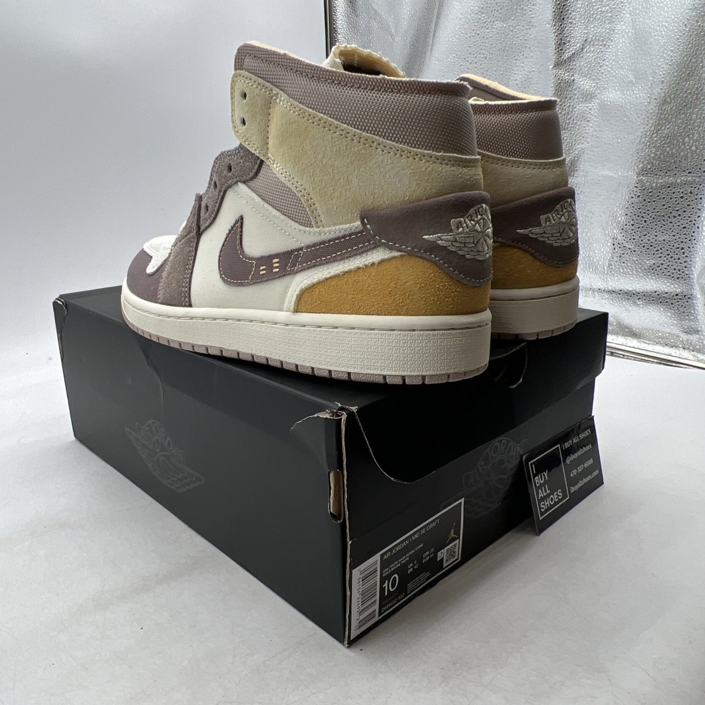 Size 10 - Air Jordan 1 Mid SE Craft Inside Out (DM9652-102)
