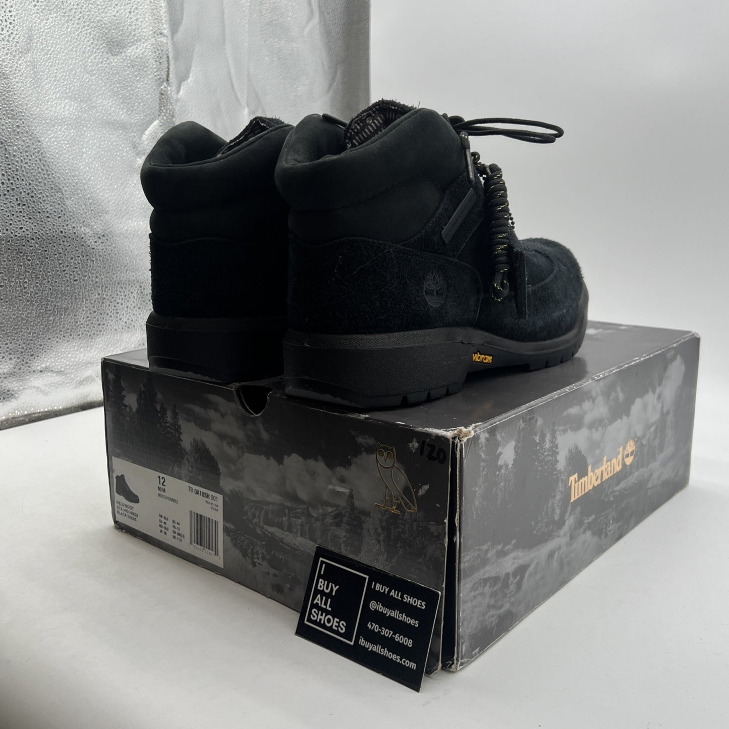 Size 12 - Timberland X OVO Gore Tex Lace Up Drake Fashion Leather Field Boots
