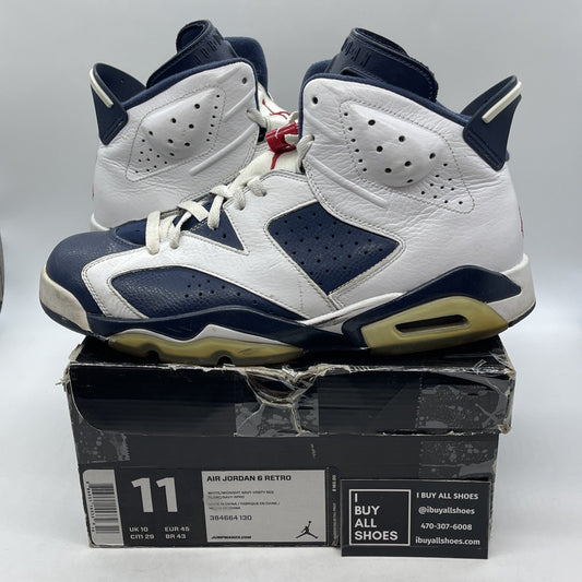Size 11 - Air Jordan 6 Retro 2012 Olympic (384664-130)