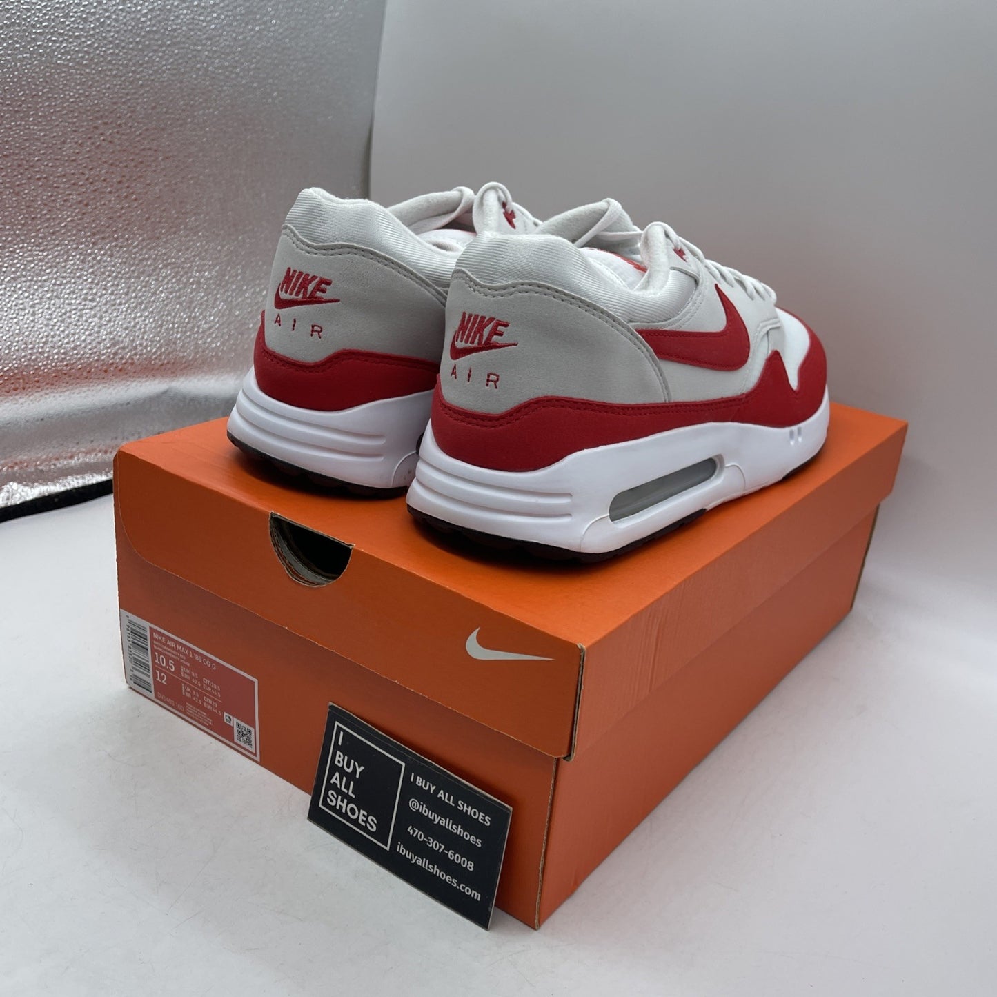 Size 10.5 - Nike Air Max 1 '86 OG Golf Big Bubble Red (DV1403-160)