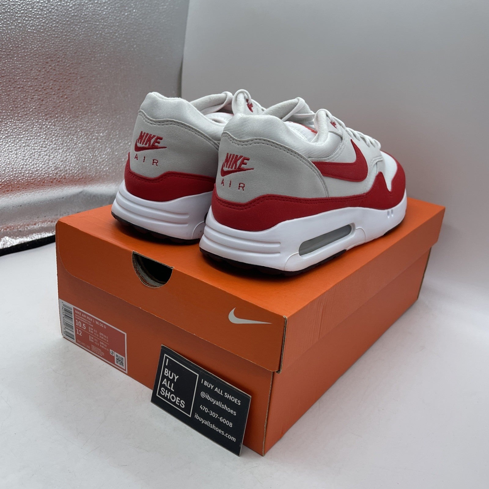 Size 10.5 - Nike Air Max 1 '86 OG Golf Big Bubble Red (DV1403-160)