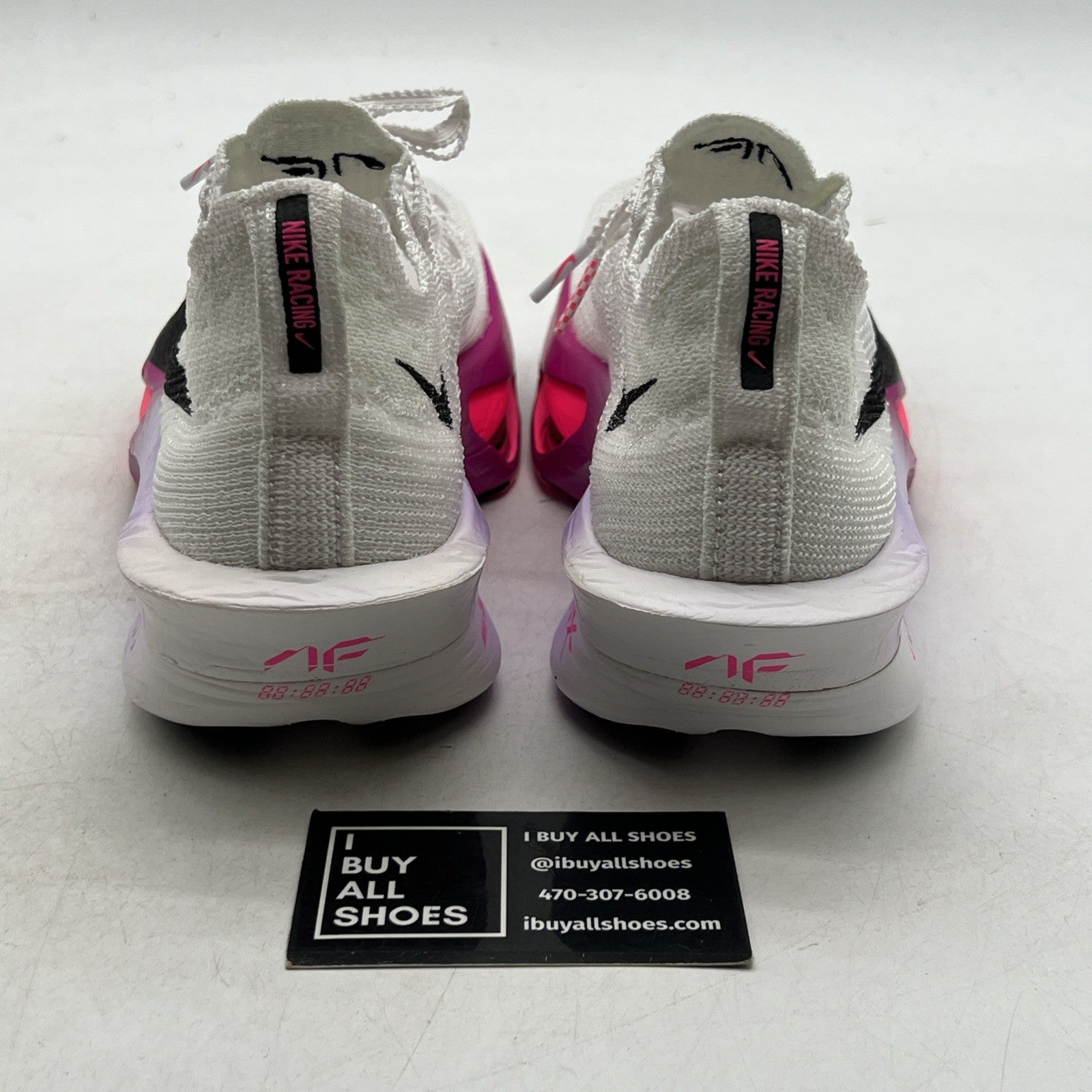 Size 8.5 - Nike Air Zoom Alphafly NEXT% 3 White Vivid Grape W (FD8315-100)