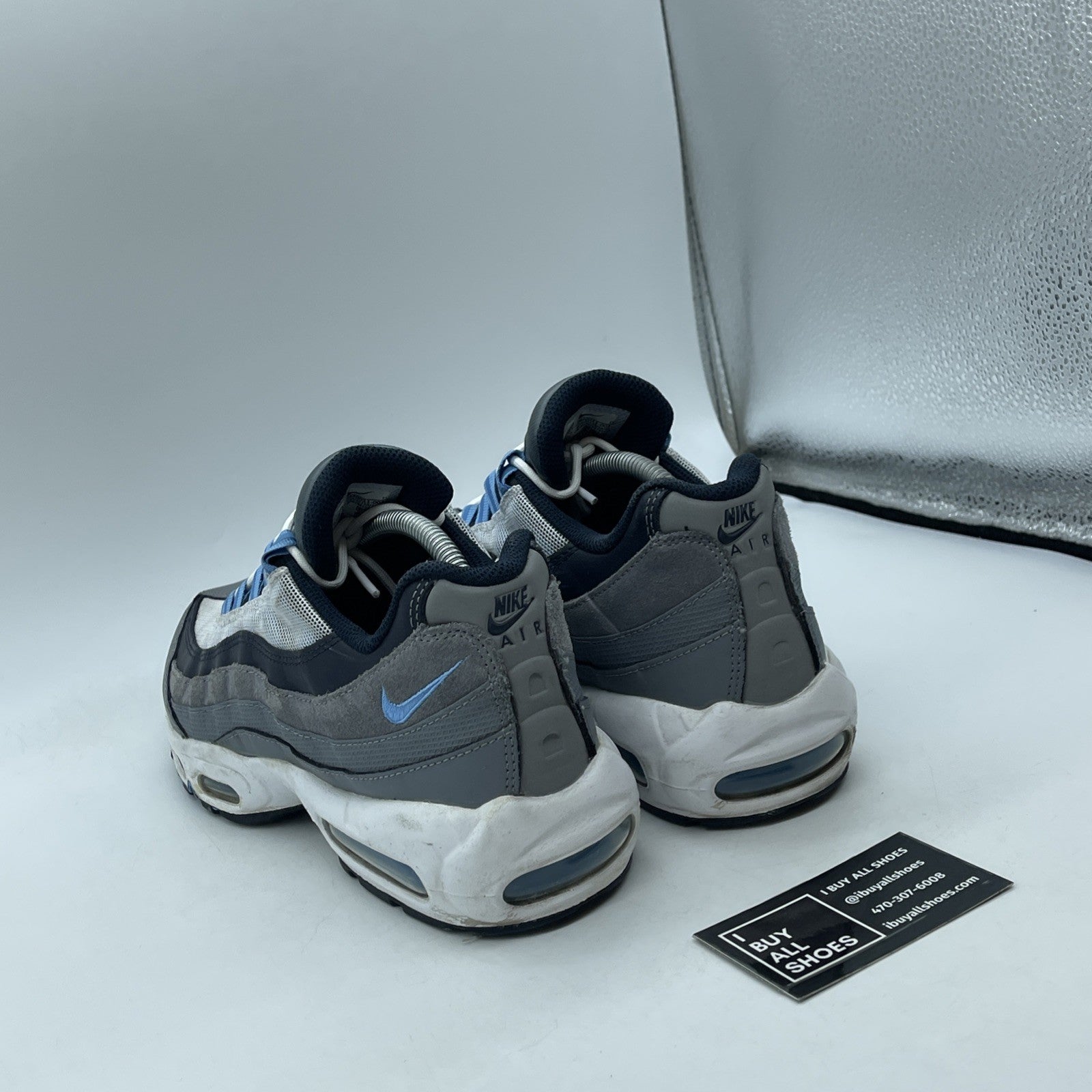 Size 9.5 - Nike Air Max 95 Cool Grey University Blue White (DM0011-003)
