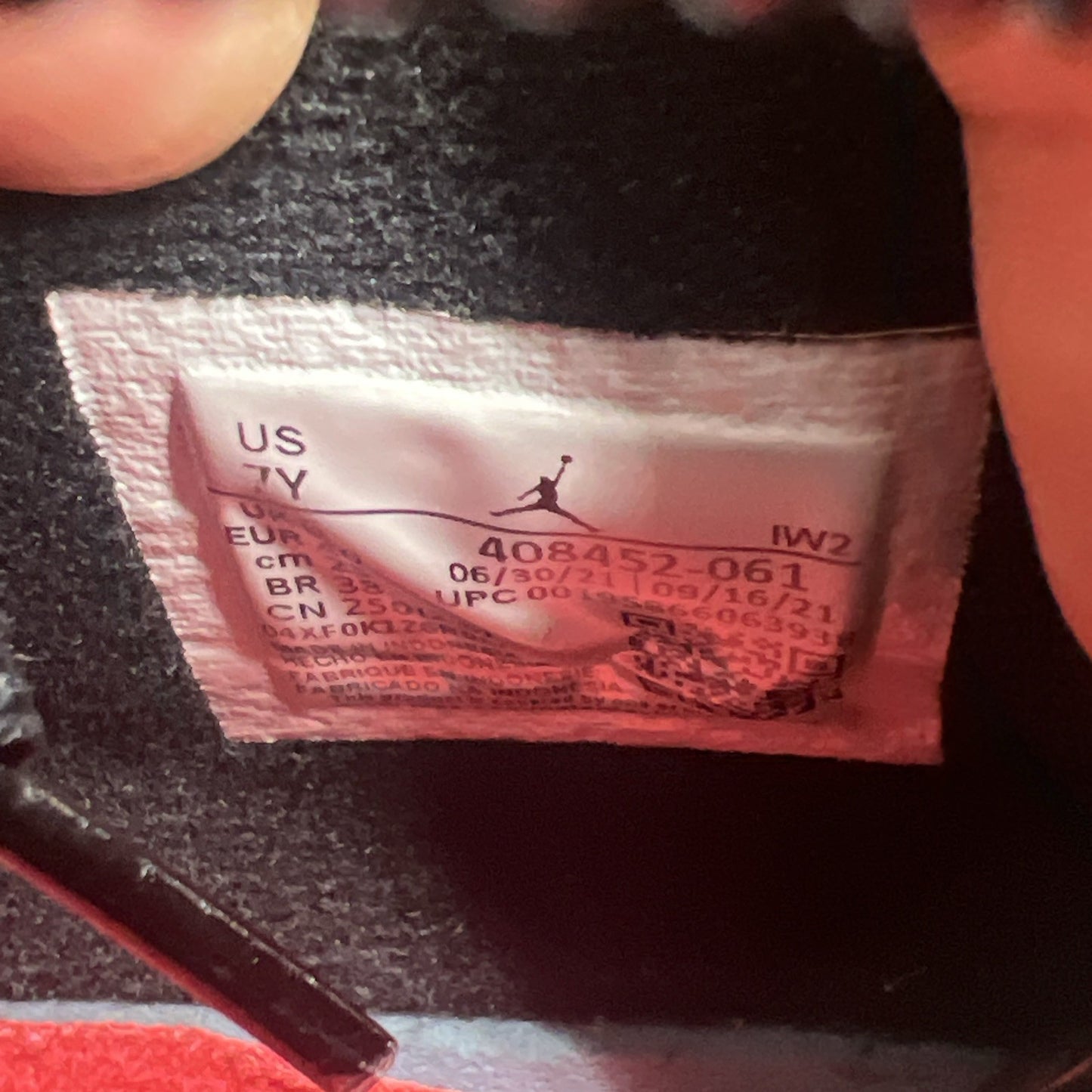 Size 7Y - Air Jordan 4 Infrared 2022 (408452-061)