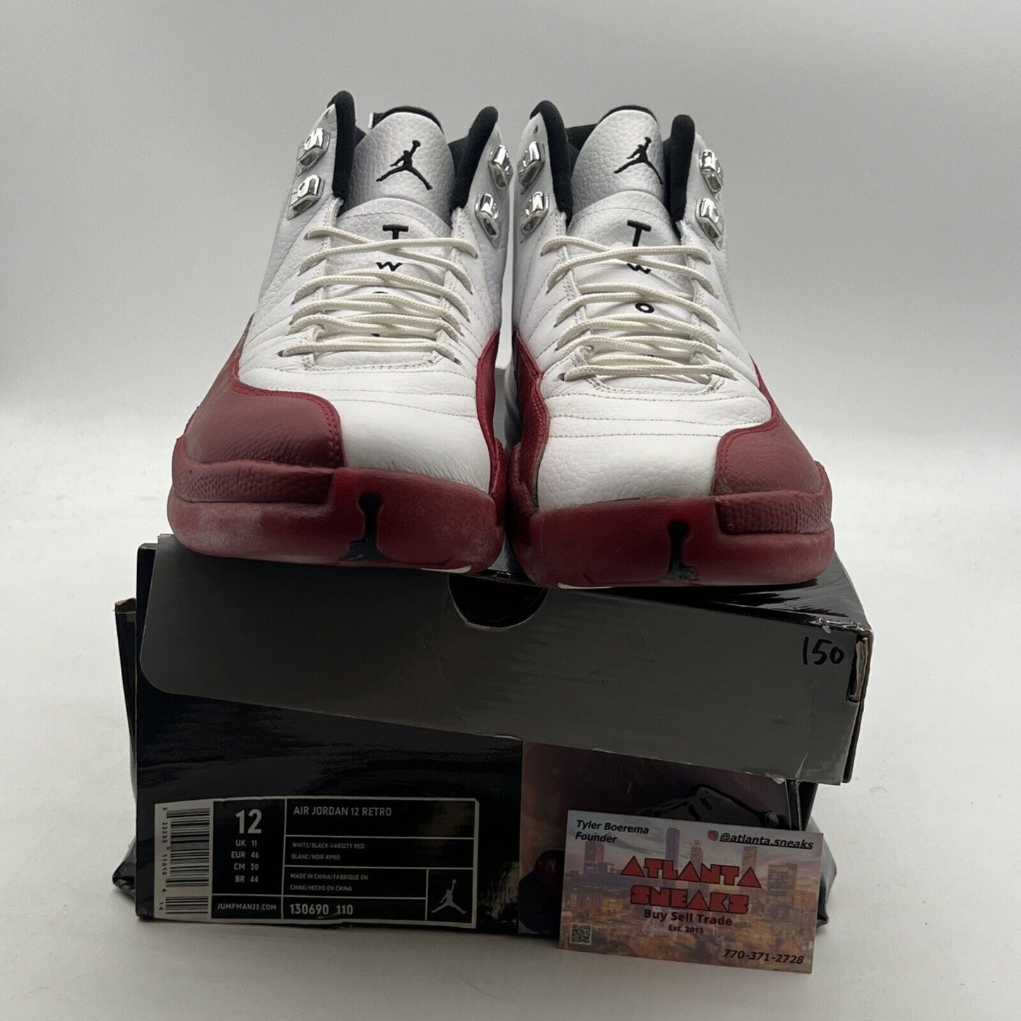 Size 12 - Air Jordan 12 Retro 2009 Cherry (130690-110)
