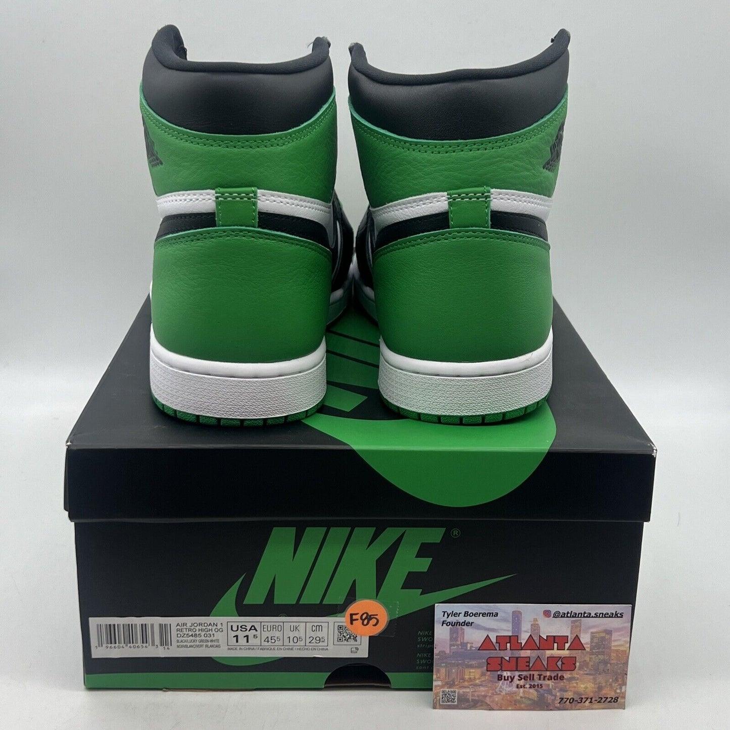 Size 11.5 - Jordan 1 Retro OG High Lucky Green Brand New Og All