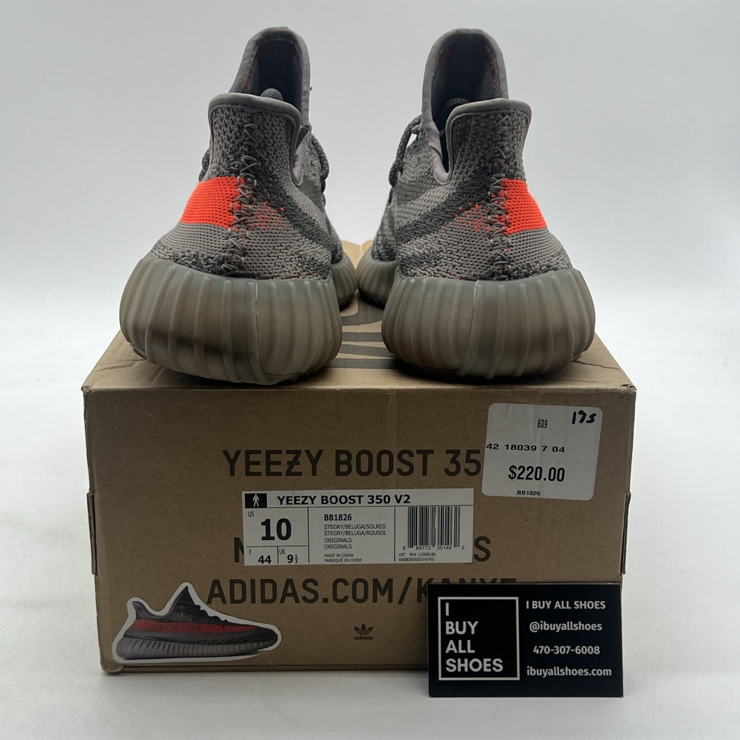 Size 10 - adidas Yeezy Boost 350 V2 Beluga (BB1826)