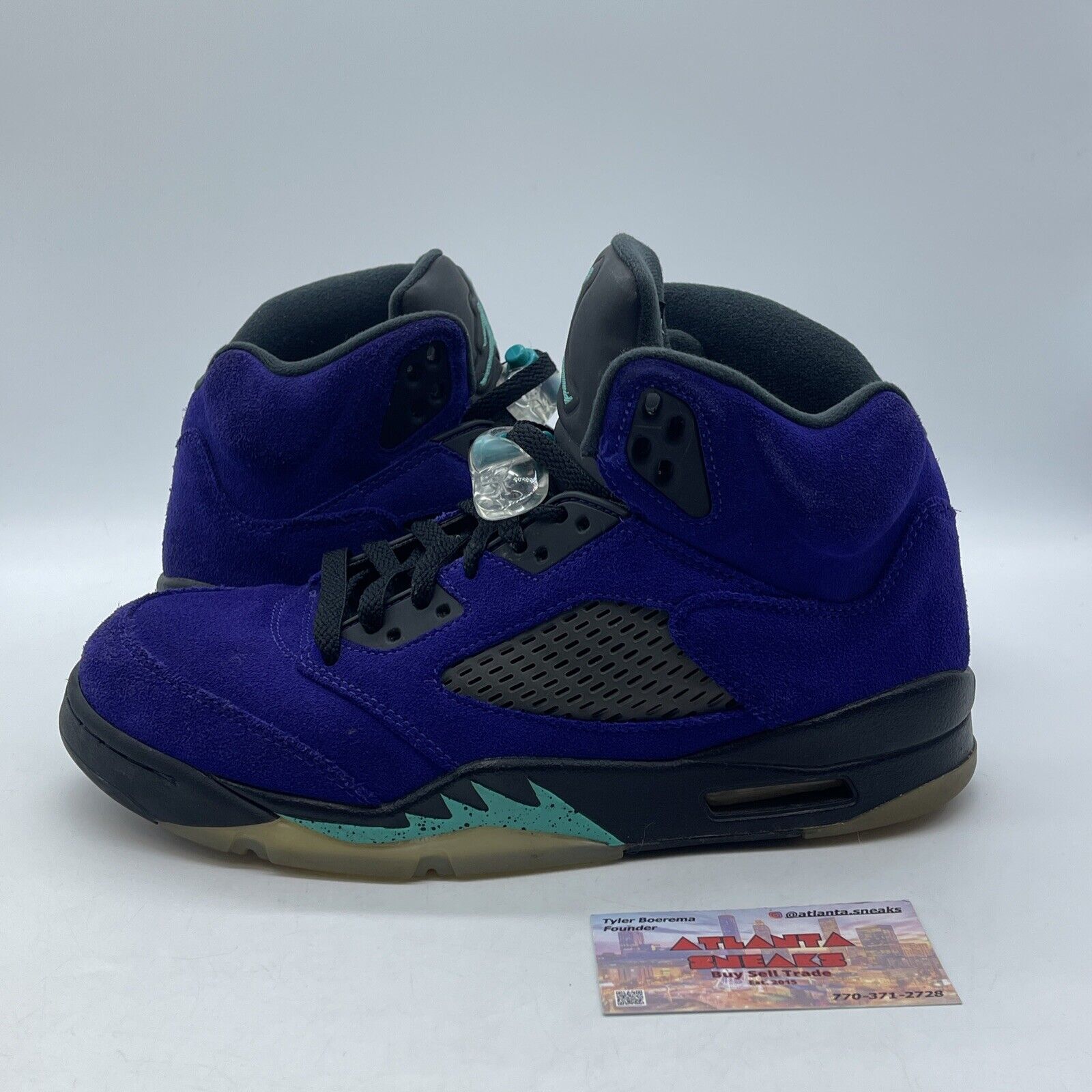 Size 9 - Jordan 5 Retro Alternate Grape 2020 Purple Black Gray Blue (136027-500)