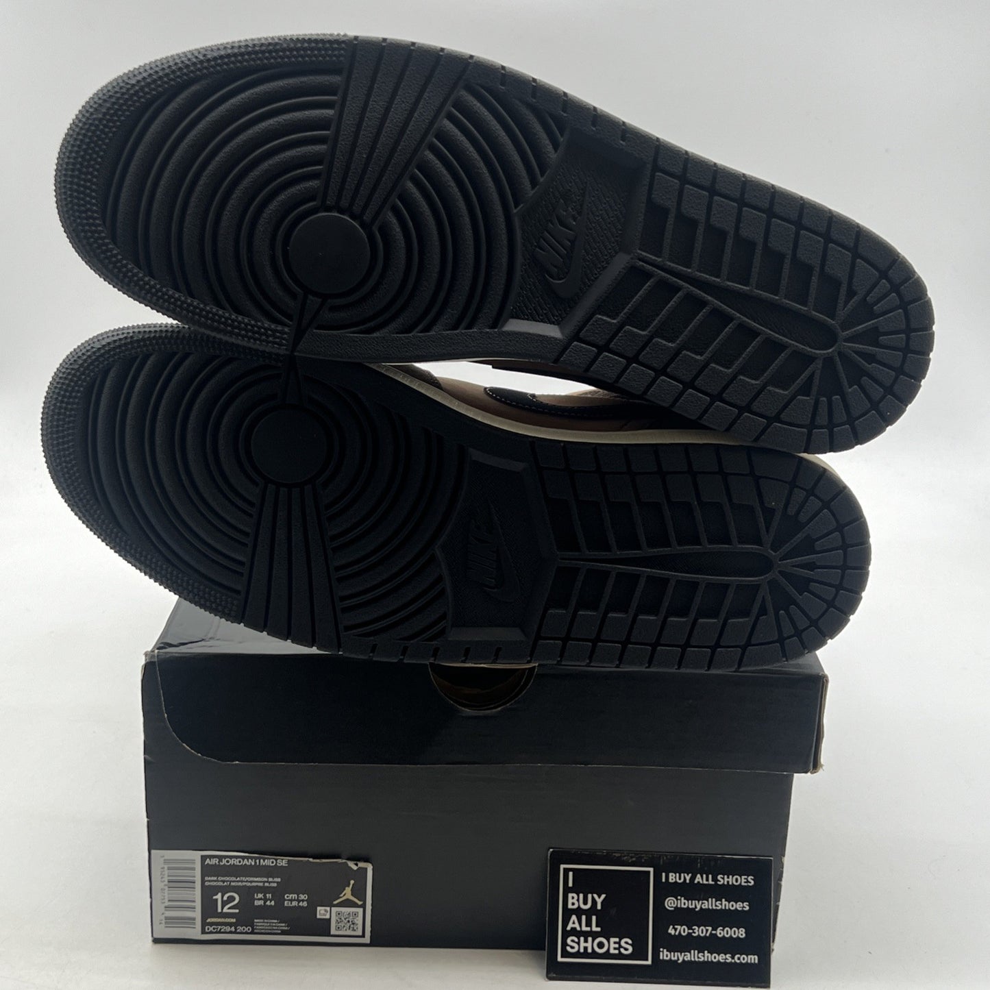 Size 12 - Air Jordan 1 Mid Dark Chocolate Crimson Bliss (DC7294-200)
