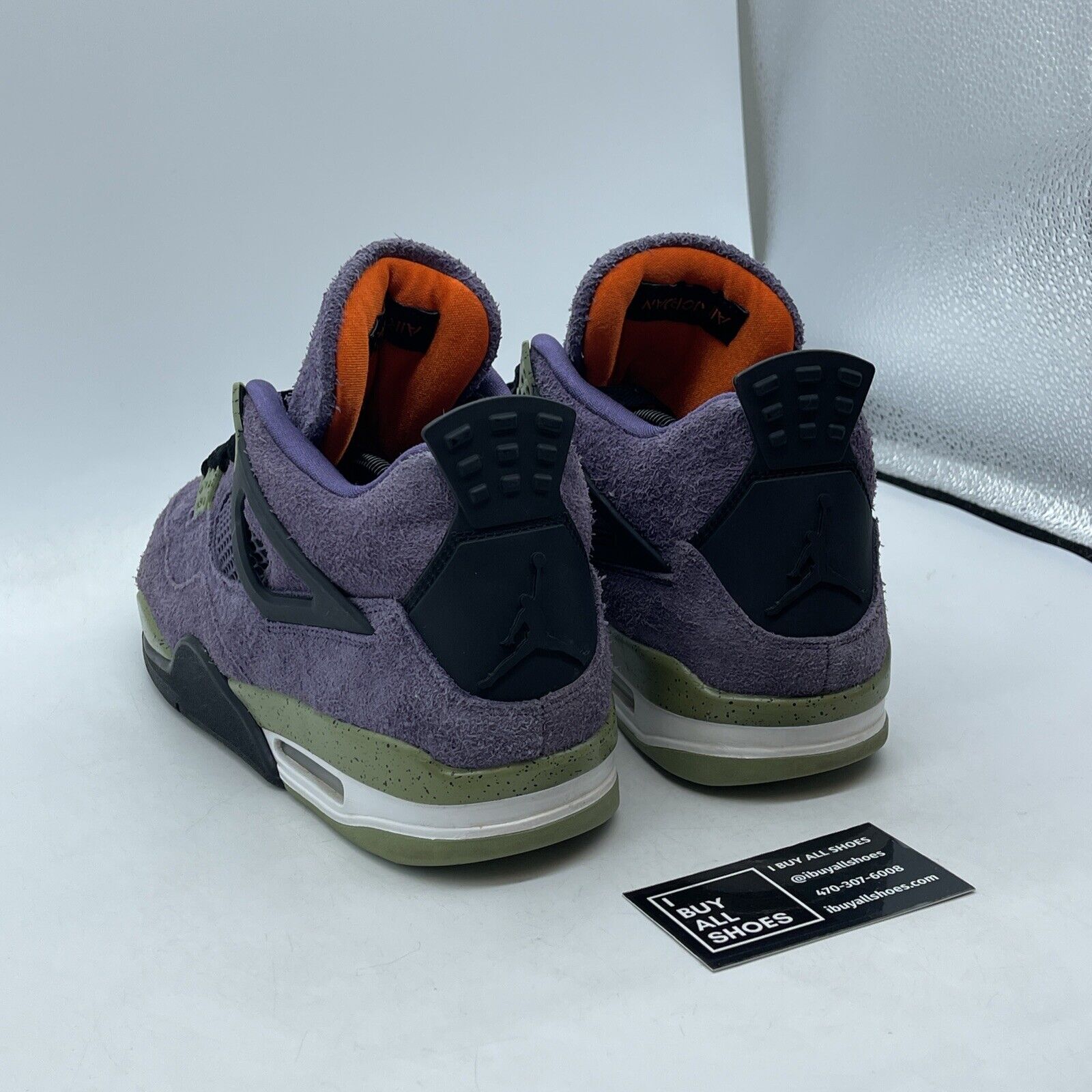 Size 11.5W - Jordan 4 Retro Mid Canyon Purple Black Green Suede (AQ9129-500)