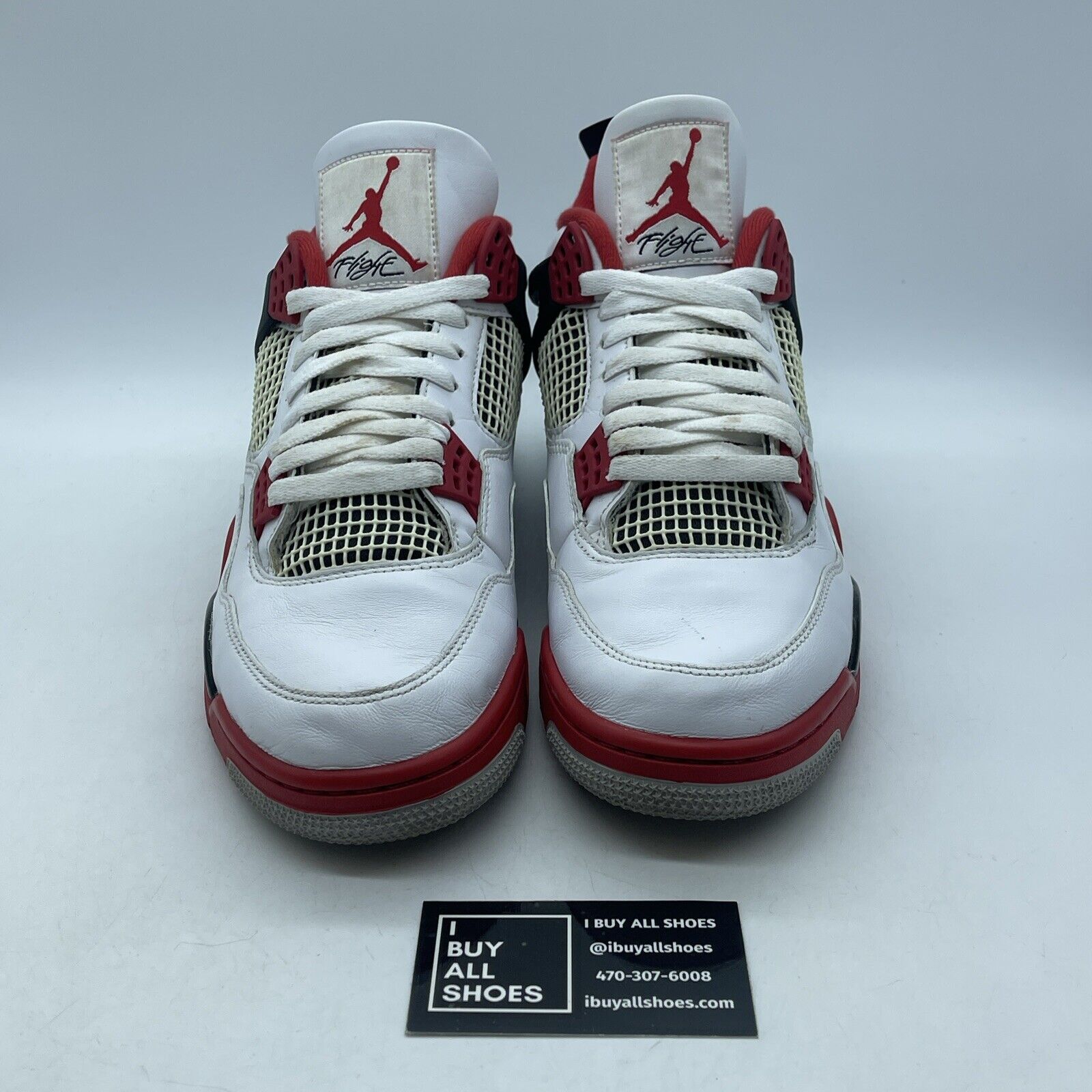 Size 11 - Jordan 4 Retro OG Mid Fire Red Black White Leather (DC7770-160)
