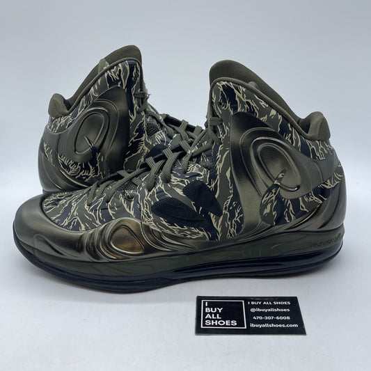 Size 13 - Nike Air Max Hyperposite Tiger Camo Green Black Leather (524862-300)