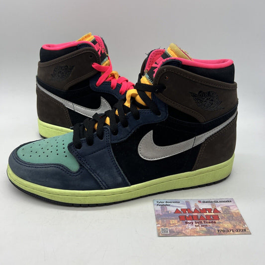 Size 8 - Jordan 1 Retro High Tokyo Bio Hack Brown Navy Pink Suede (555088-201)