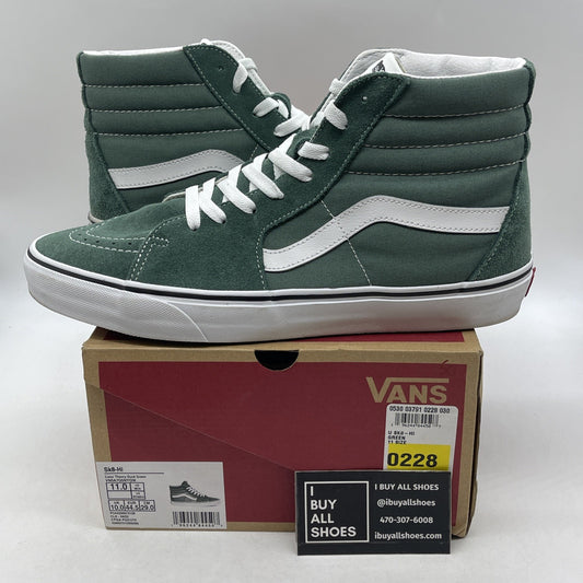 Size 11 - VANS Sk8 Hi Color Theory Duck Green White (VN0A7Q5NYQW)