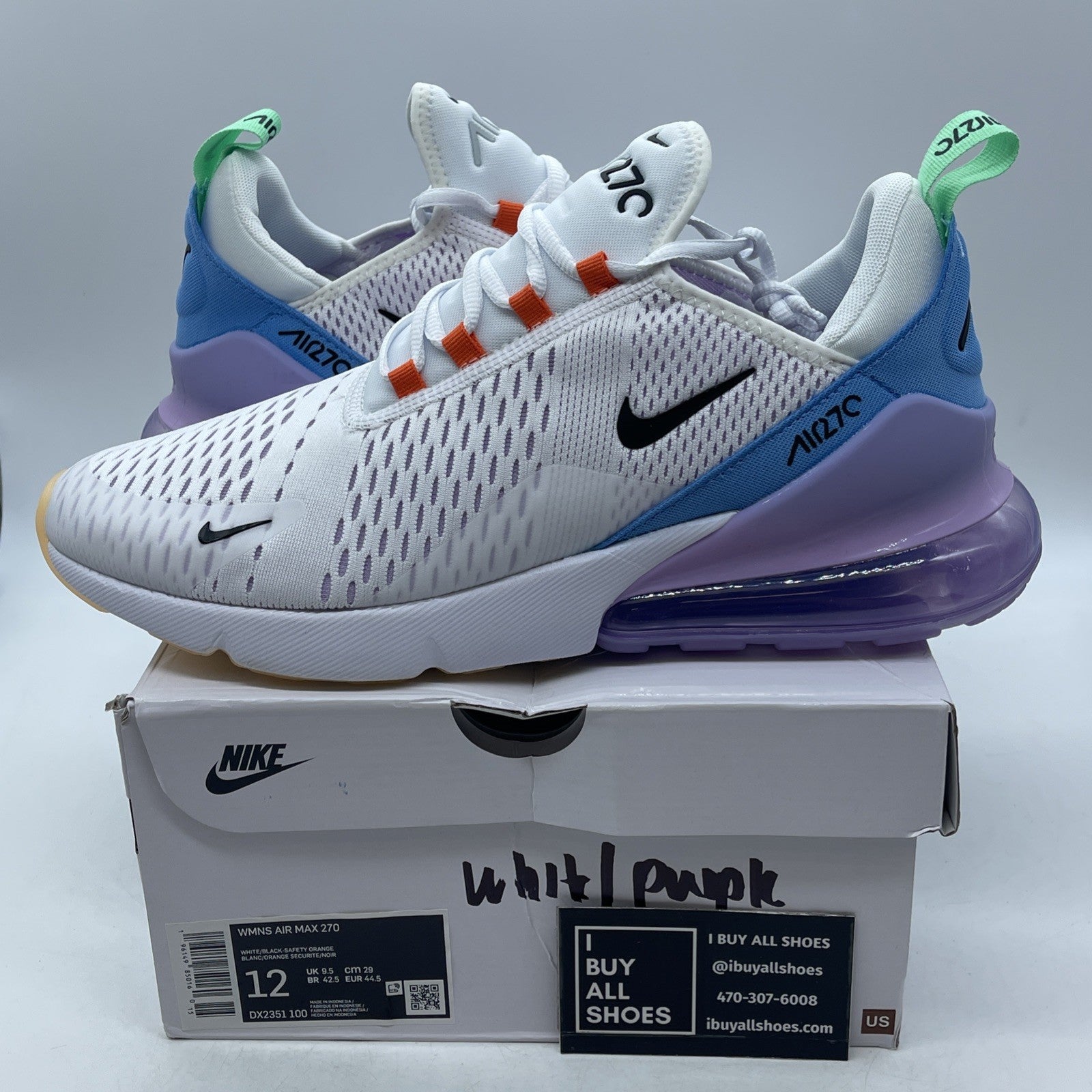 Size 12W - Nike Air Max 270 Nike 101 (DX2351-100)