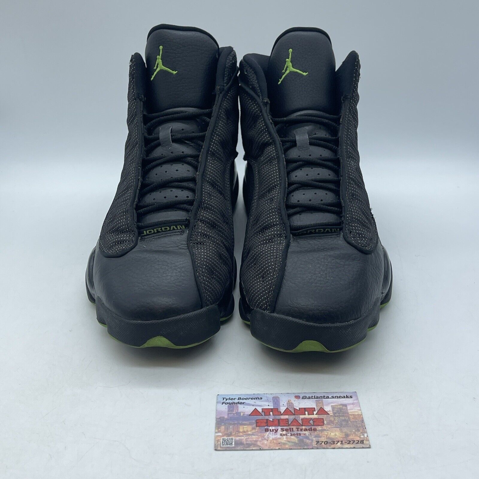 Size 12 - Air Jordan 13 Retro 2010 Altitude Black Leather Suede (414571-002)