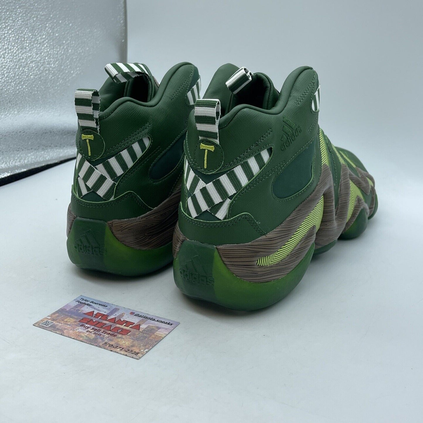 Size 12 - adidas Crazy 8 Portland Timbers Green Suede Leather Brown  (D69033)