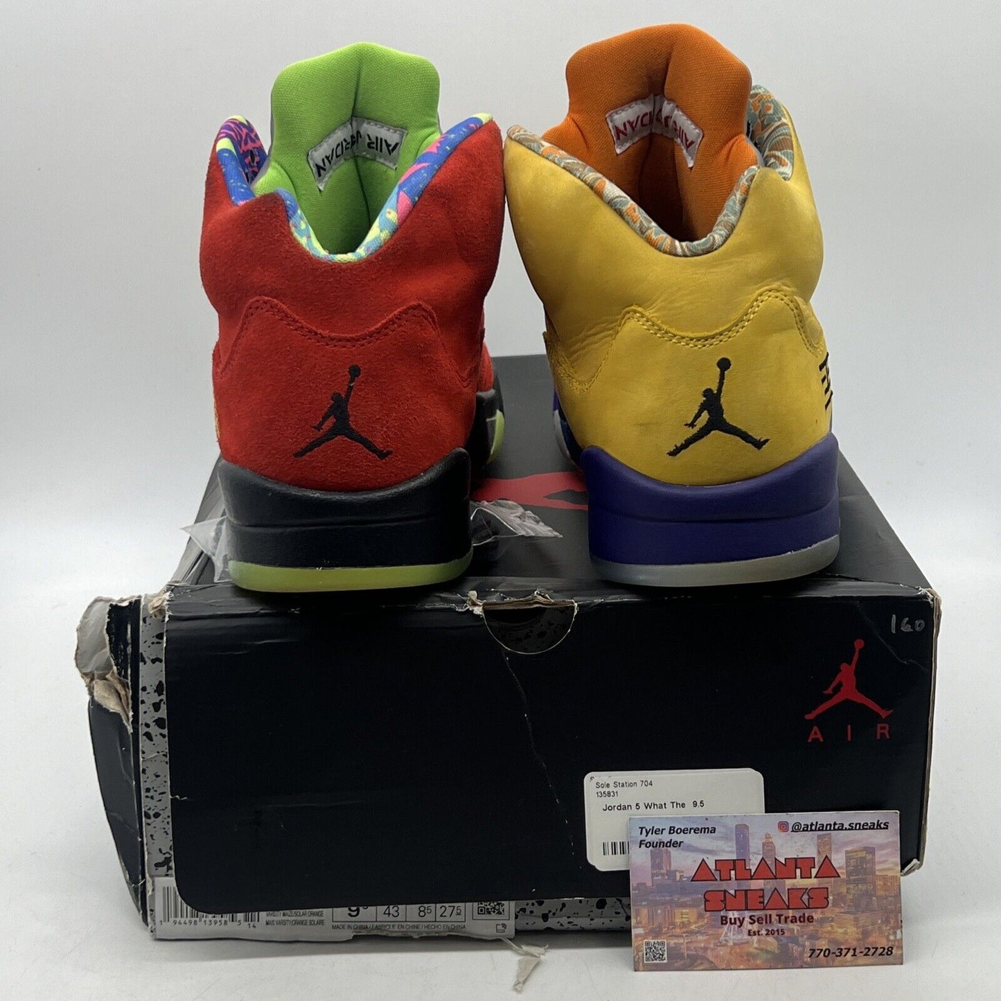 Size 9.5 - Jordan 5 Retro SE Solar Orange Red Yellow Purple Black (CZ5725-700)